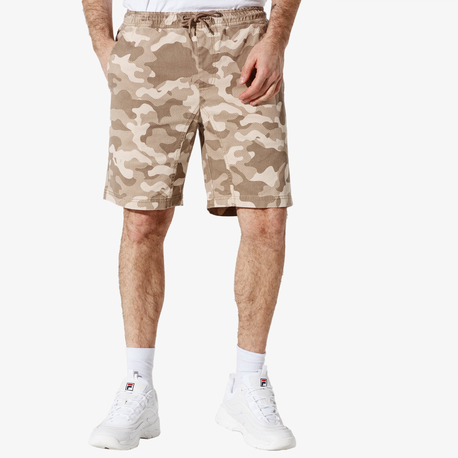 Herren Shorts CONFRONT SHORTS CAMO SHORTS CF19SZM07002 Beige