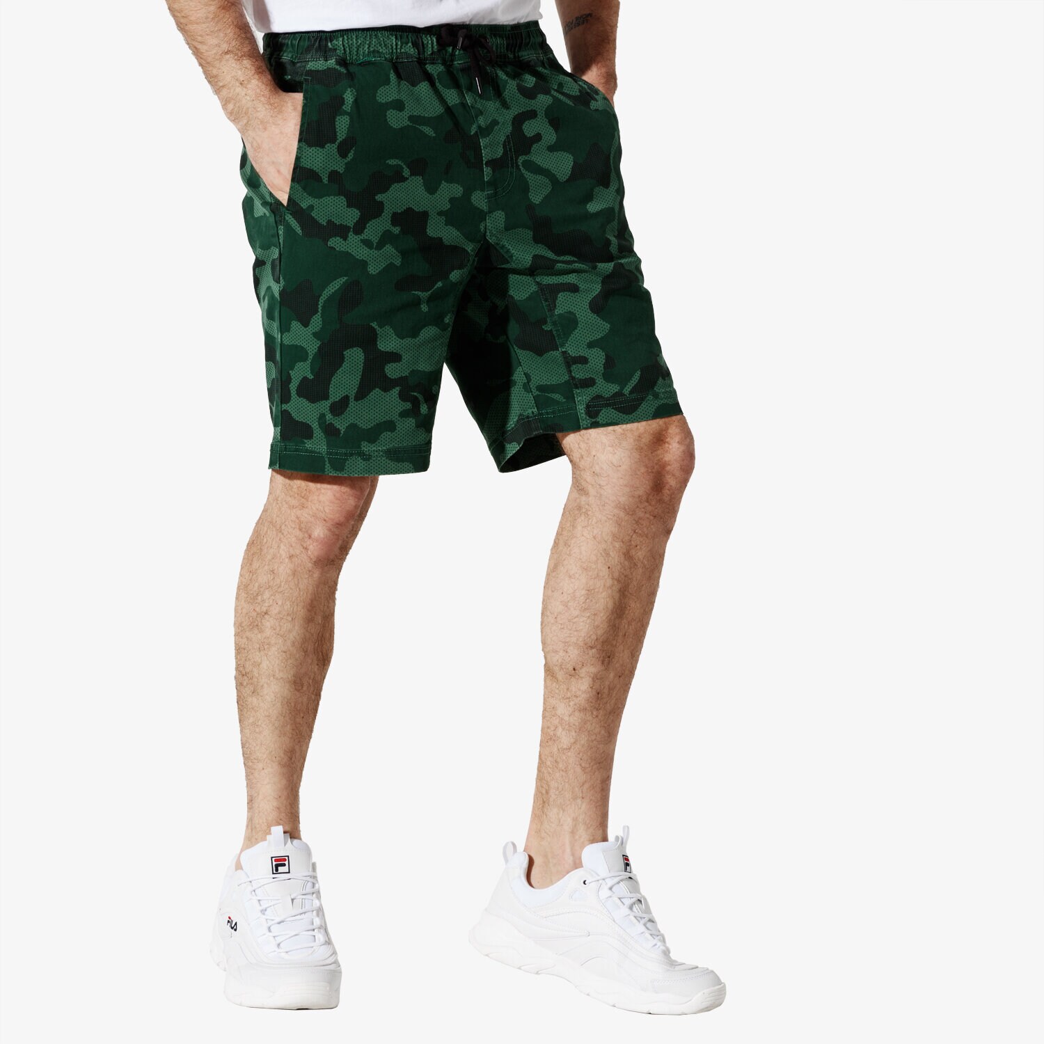 Herren Shorts CONFRONT SHORTS CAMO SHORTS CF19SZM07003 Gelb
