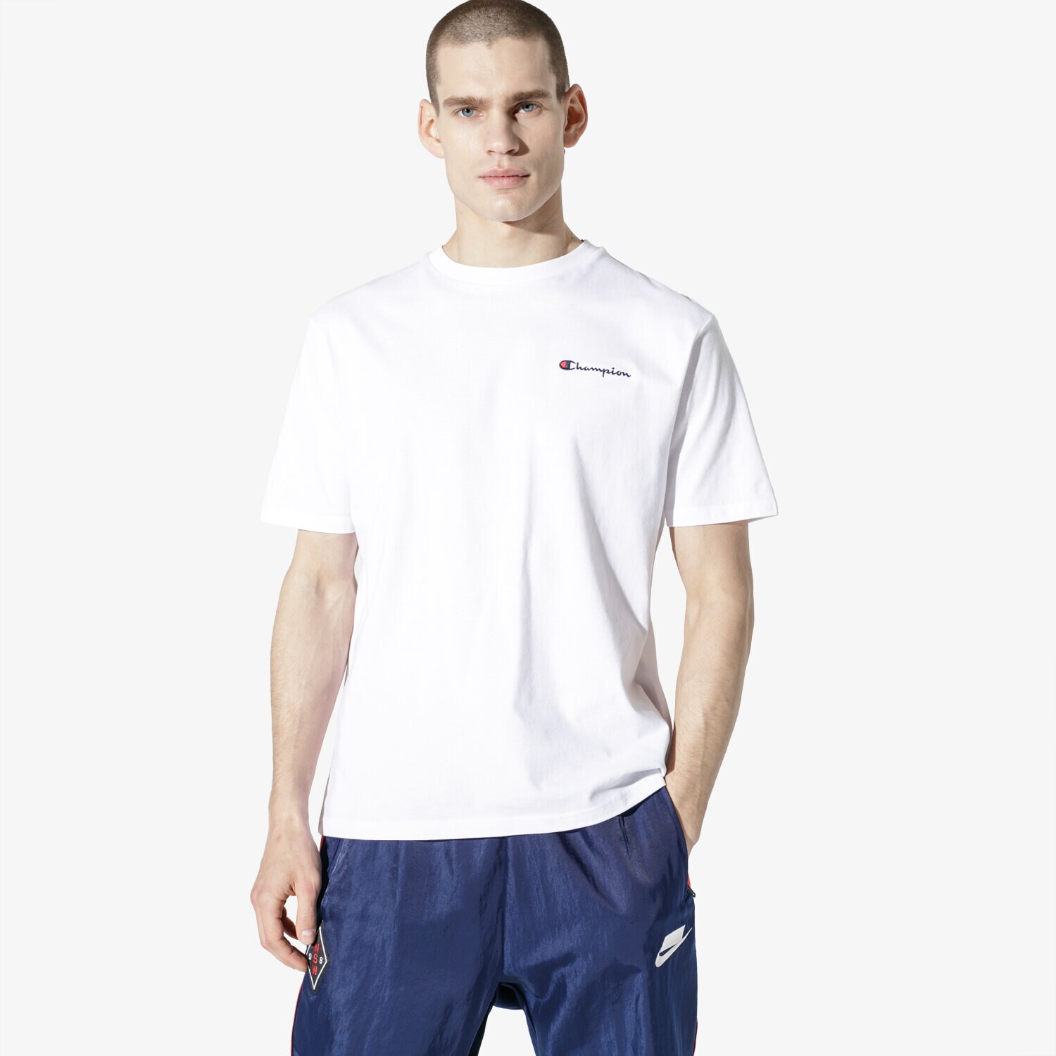 Herren T-Shirt CHAMPION T-SHIRT SS BASIC T-SHIRT CHZ183180-006 Weiß