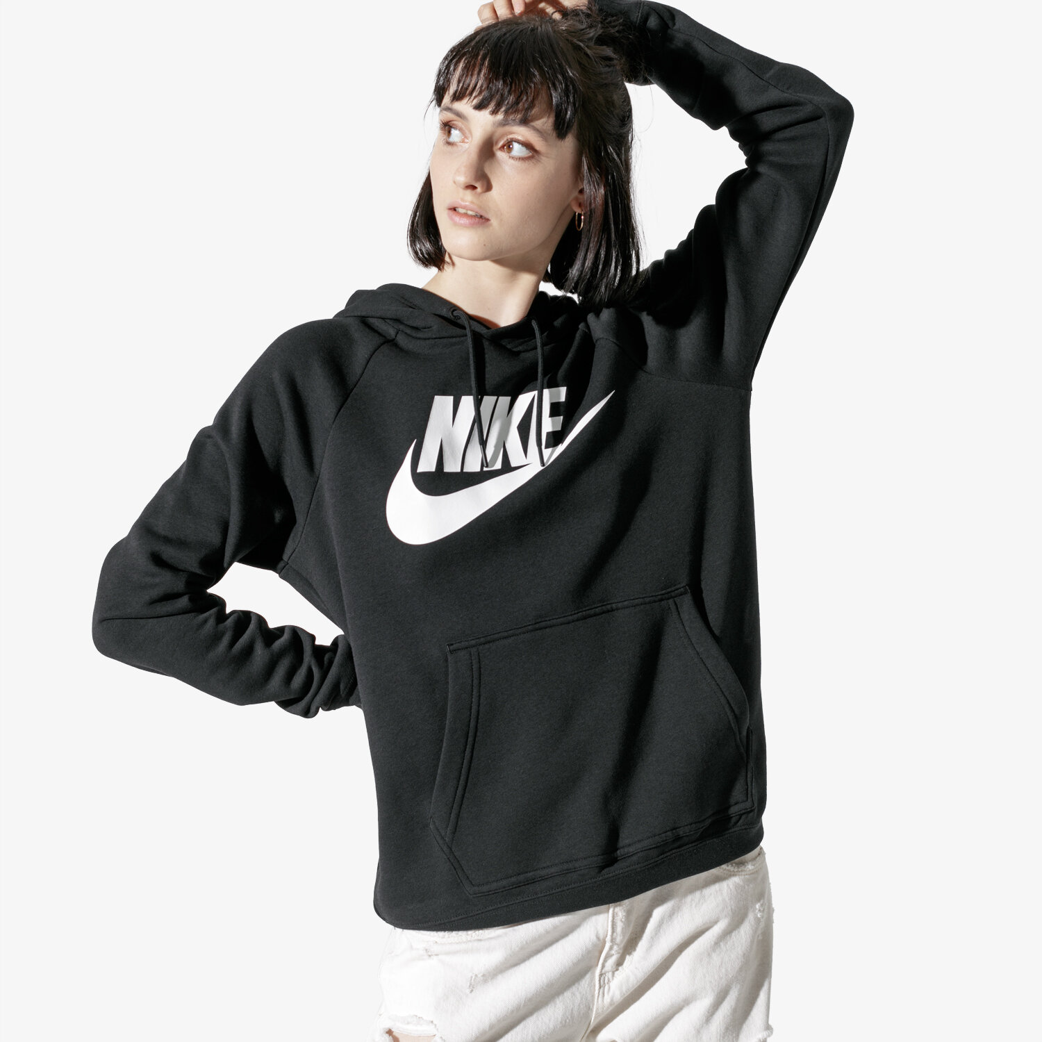 Damen NIKE SWEATSHIRT W NSW RALLY HOODIE HBR 930913-010 Schwarz