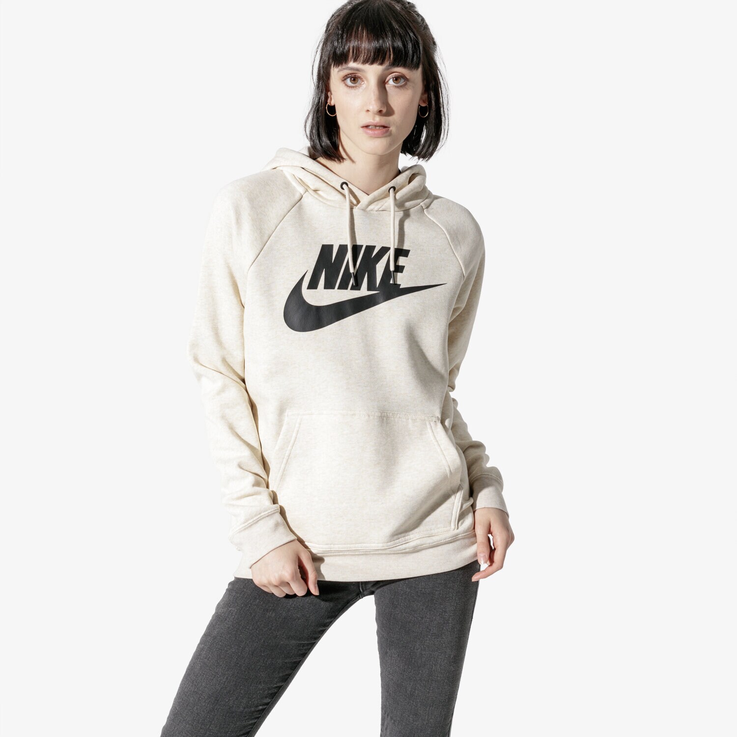Damen NIKE SWEATSHIRT W NSW RALLY HOODIE HBR 930913-258 Beige