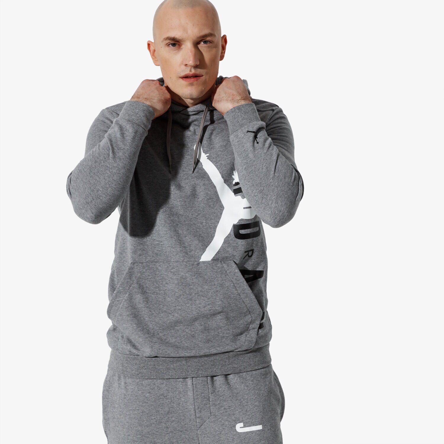 Herren JORDAN SWEATSHIRT JUMPMAN AIR LWT PO AO0446-091 Grau
