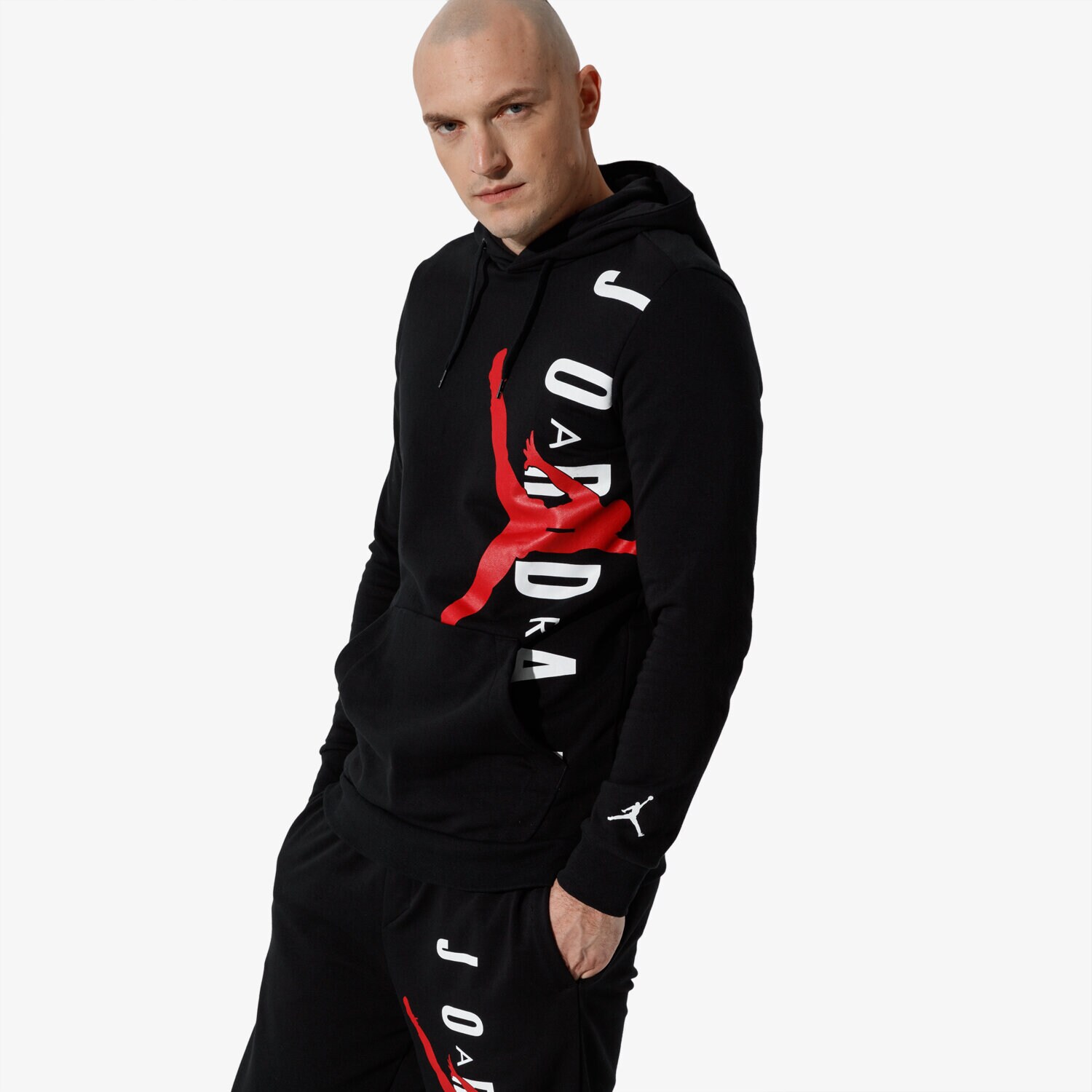 Herren JORDAN SWEATSHIRT JUMPMAN AIR LWT PO AO0446-010 Schwarz