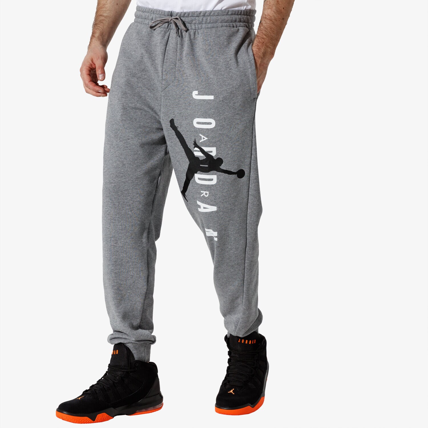 Herren Hosen JORDAN HOSE JUMPMAN AIR LWT FLC PANT AR0031-091 Grau