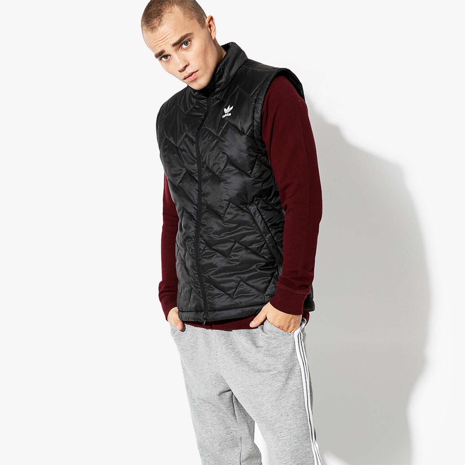 Herren Weste ADIDAS WESTE SST PUFFY DH5028 Schwarz
