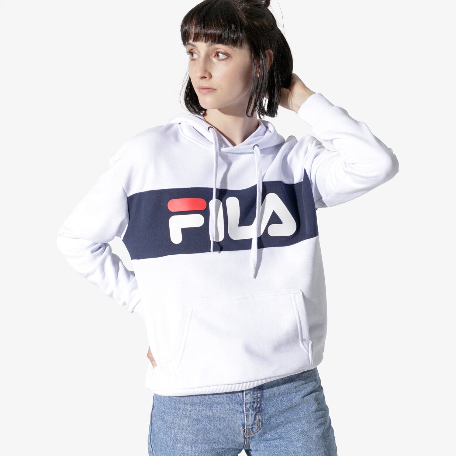 Damen FILA SWEATSHIRT LORI HOODIE SWEAT 687042I98 Weiß