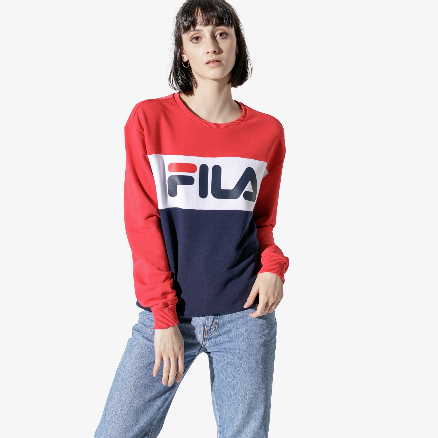 Damen FILA SWEATSHIRT LEAH CREW SWEAT 687043G06 Dunkelblau