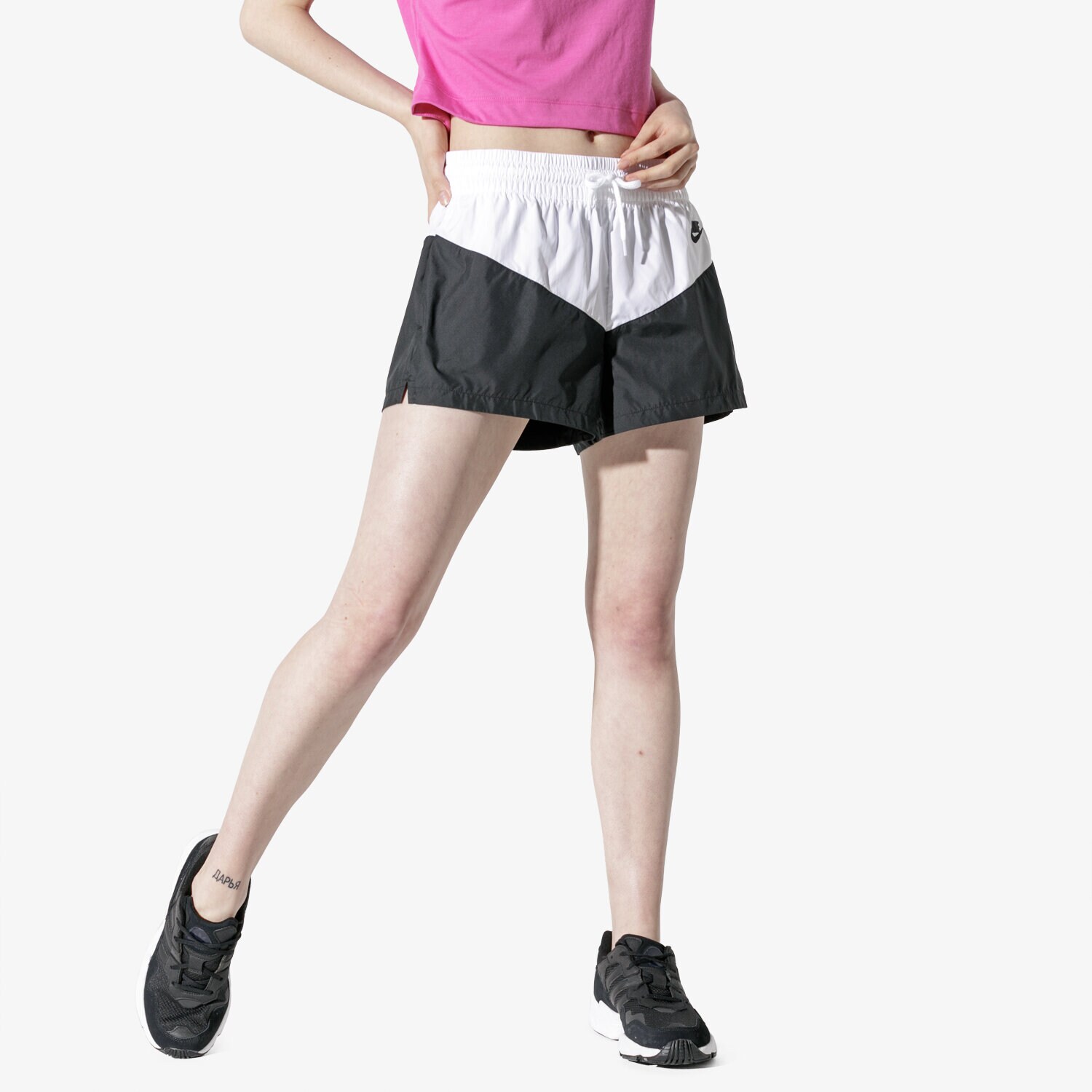 Damen Shorts NIKE SHORTS W NSW HRTG SHORT WVN AR2362-011 Weiß