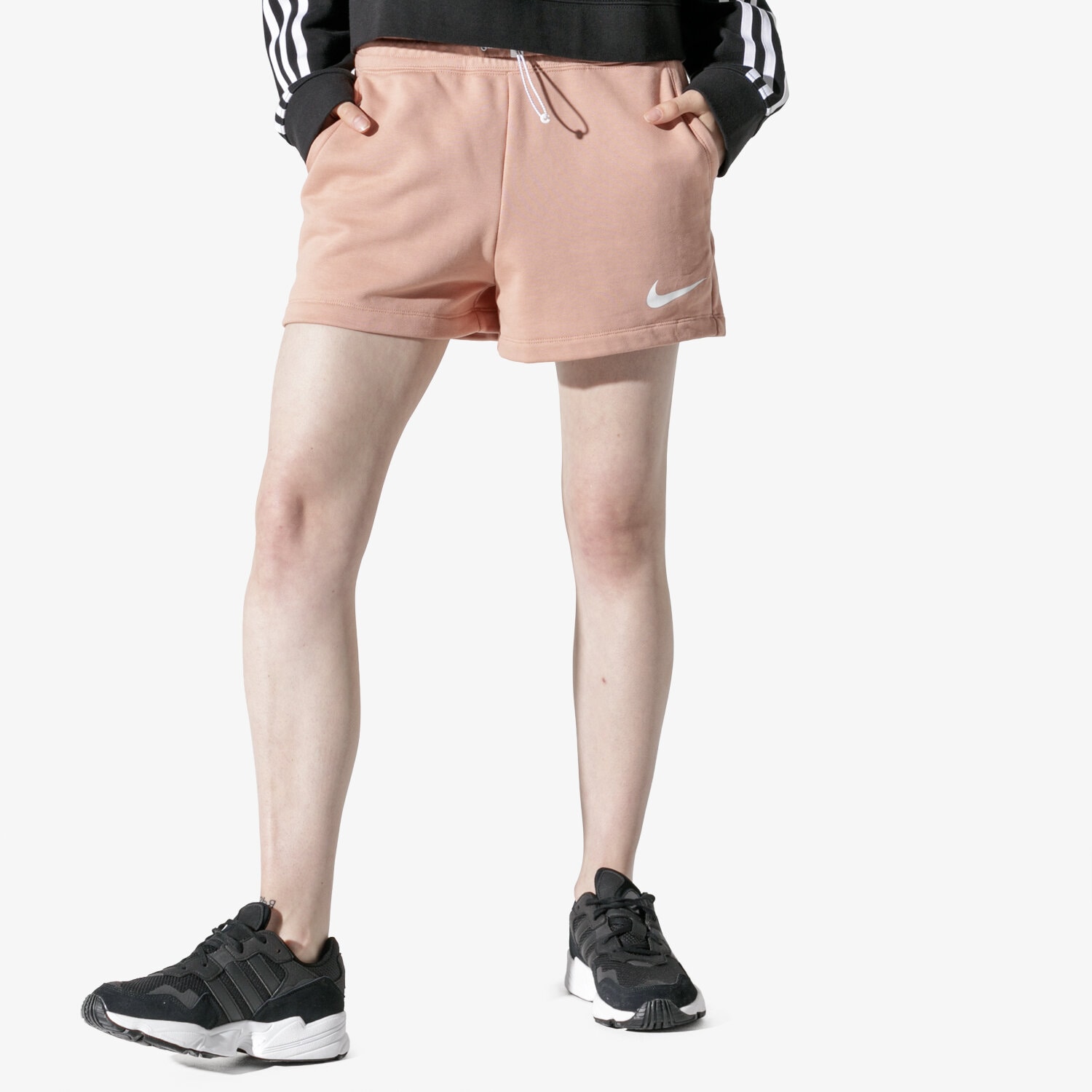 Damen Shorts NIKE SHORTS W NSW SWSH SHORT FT BQ7962-605 Rosa