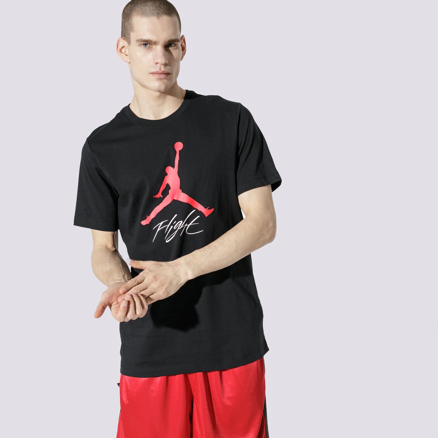 Herren T-Shirt JORDAN T-SHIRT SS JUMPMAN FLIGHT HBR TEE AO0664-010 Schwarz