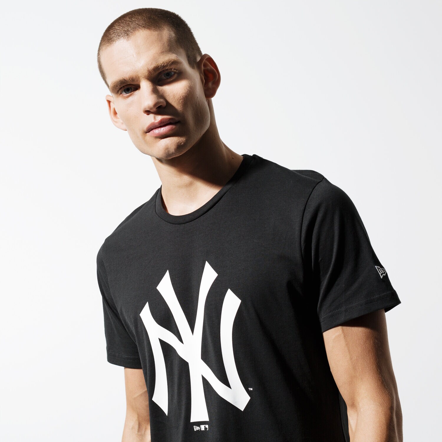 Herren T-Shirt NEW ERA T-SHIRT SS MLB NYY BLK NEW YORK YANKEES BLK 11863697 Schwarz