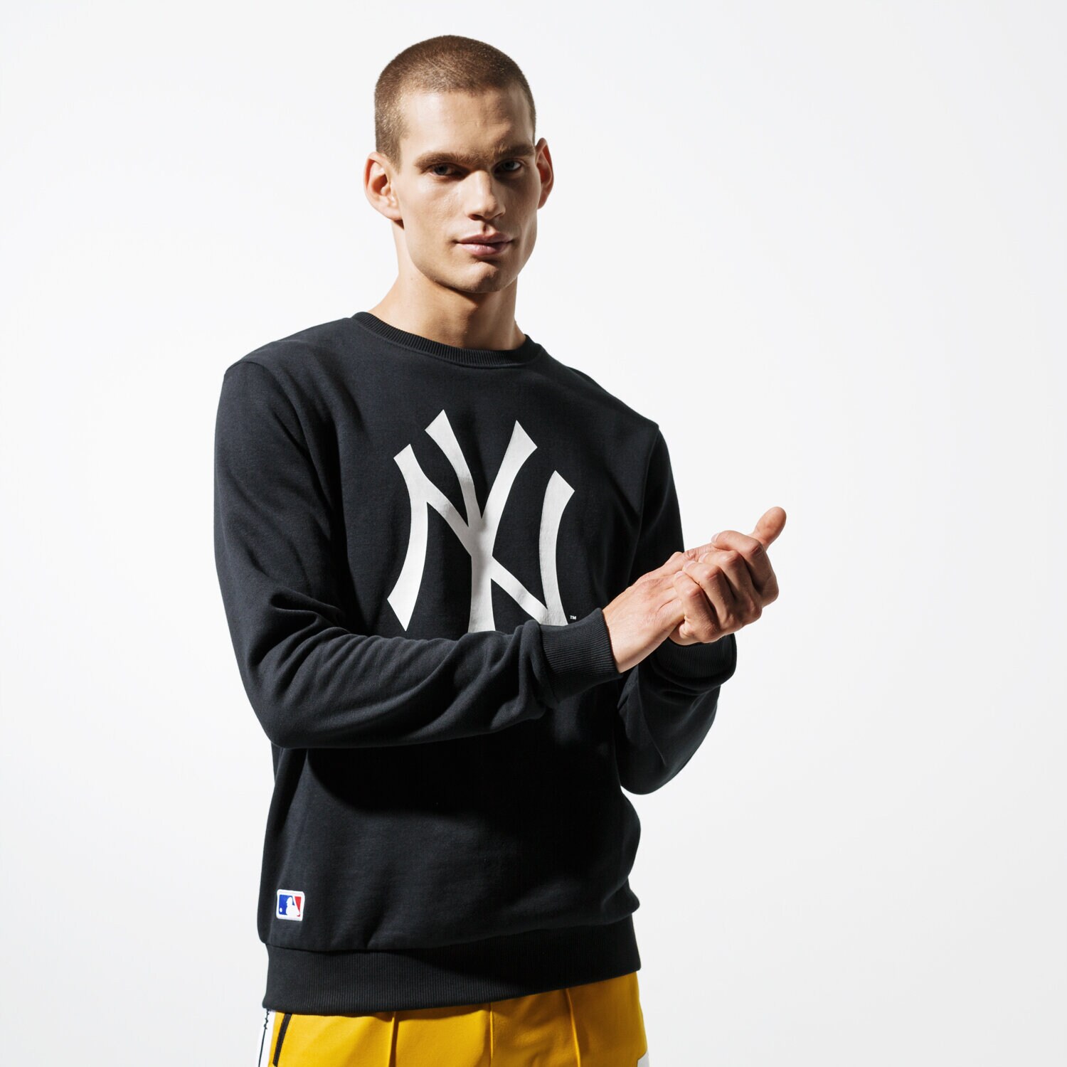 Herren NEW ERA SWEATSHIRT MLB NYY BLK NEW YORK YANKEES BLK 11863705 Schwarz