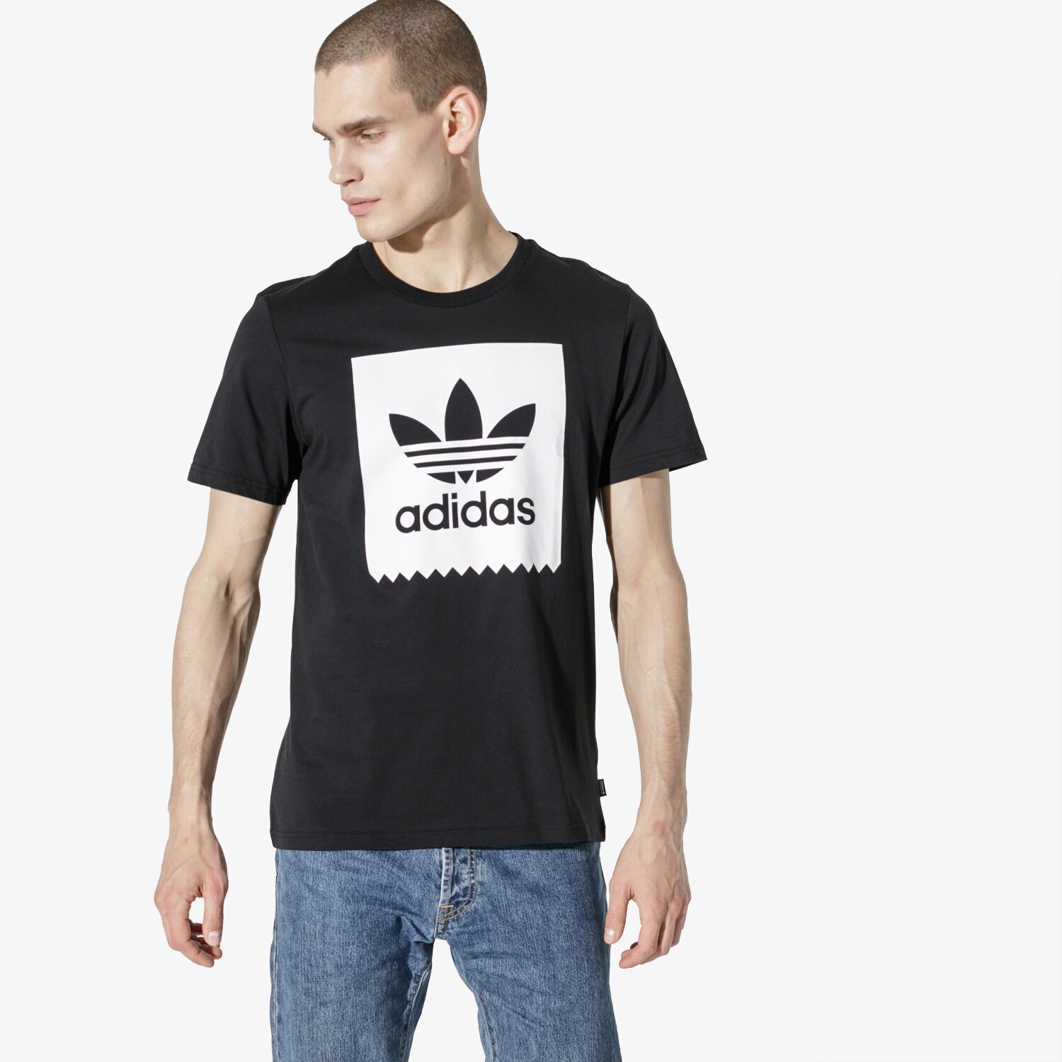 Herren T-Shirt ADIDAS T-SHIRT SS SOLID BB T BLK CW2339 Schwarz