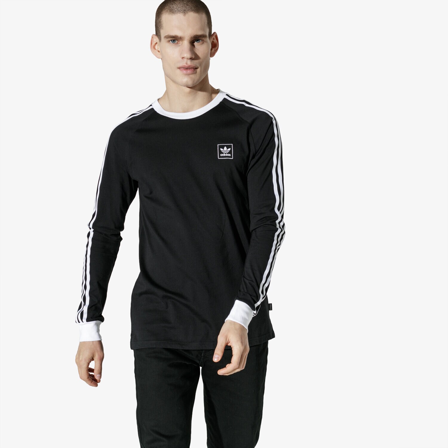 Herren ADIDAS SWEATSHIRT LS CALI BB T DU8394 Schwarz