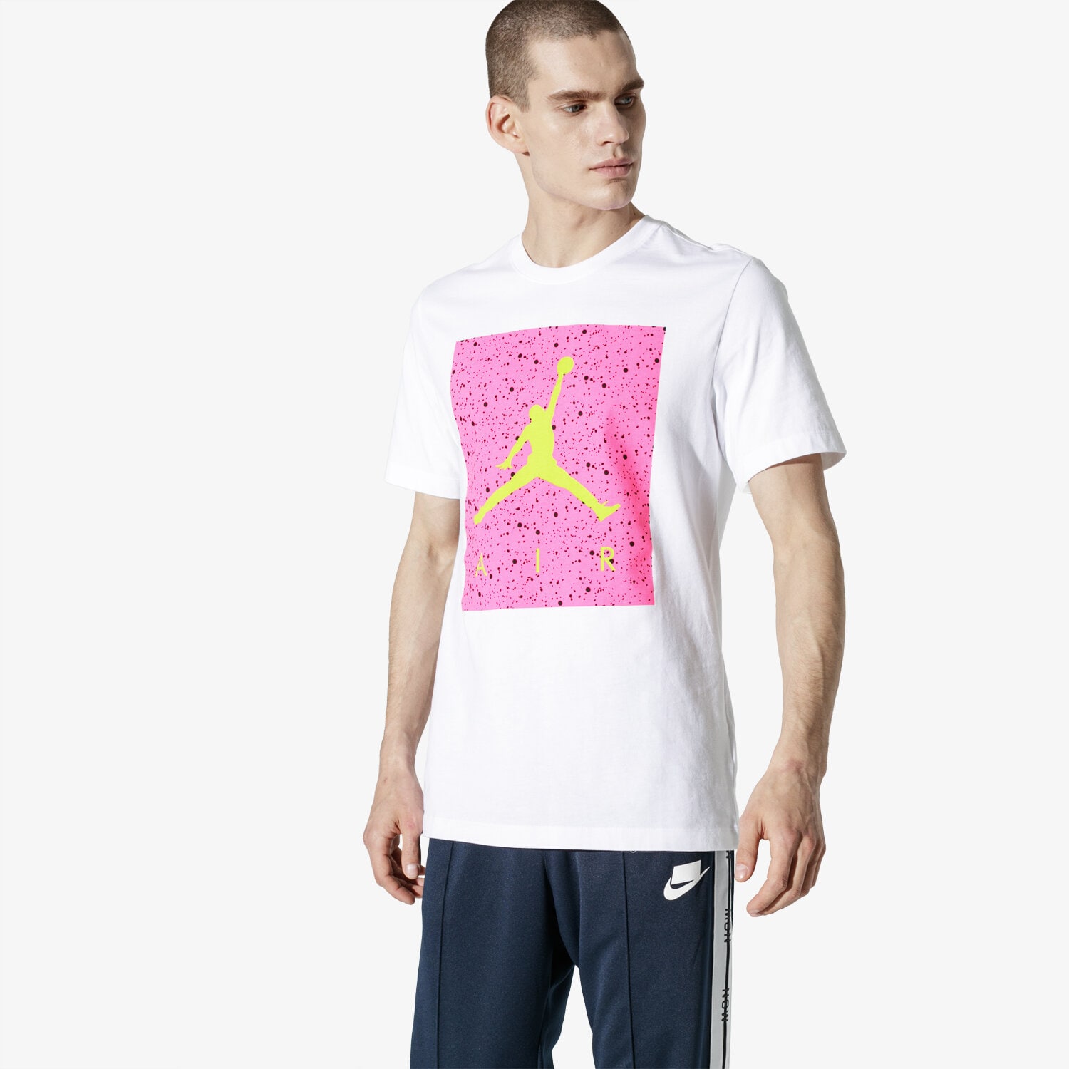 Herren T-Shirt JORDAN T-SHIRT SS POOLSIDE SS CTN CREW CD0542-101 Weiß