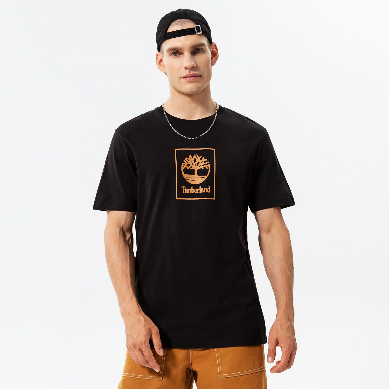 Herren T-Shirt TIMBERLAND T-SHIRT EPP - SS STACK LOGO PRINT TEE TB0A5ZH1P561 Schwarz