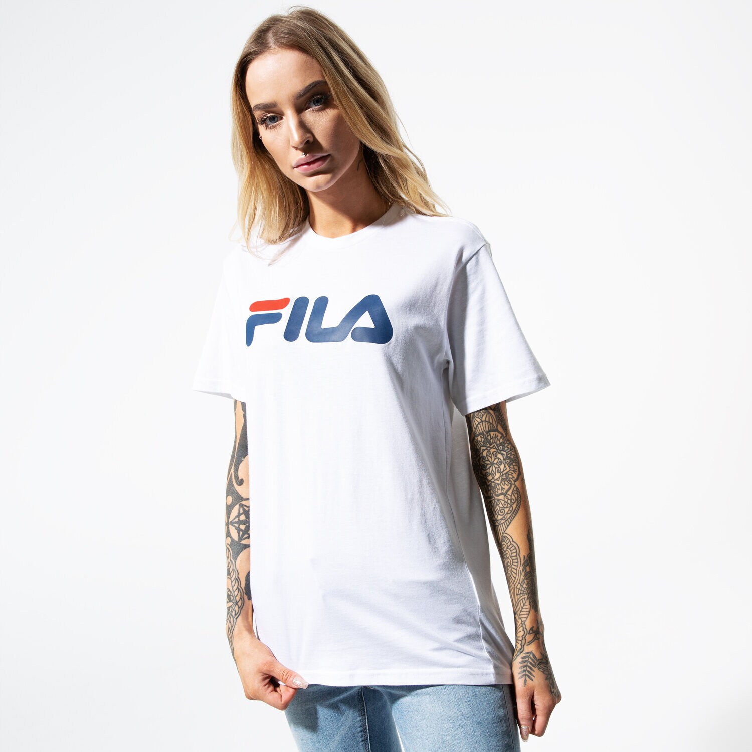 Damen T-Shirt FILA T-SHIRT SS PURE SHORT SLEEVE SHIRT WW 681093M67W Weiß
