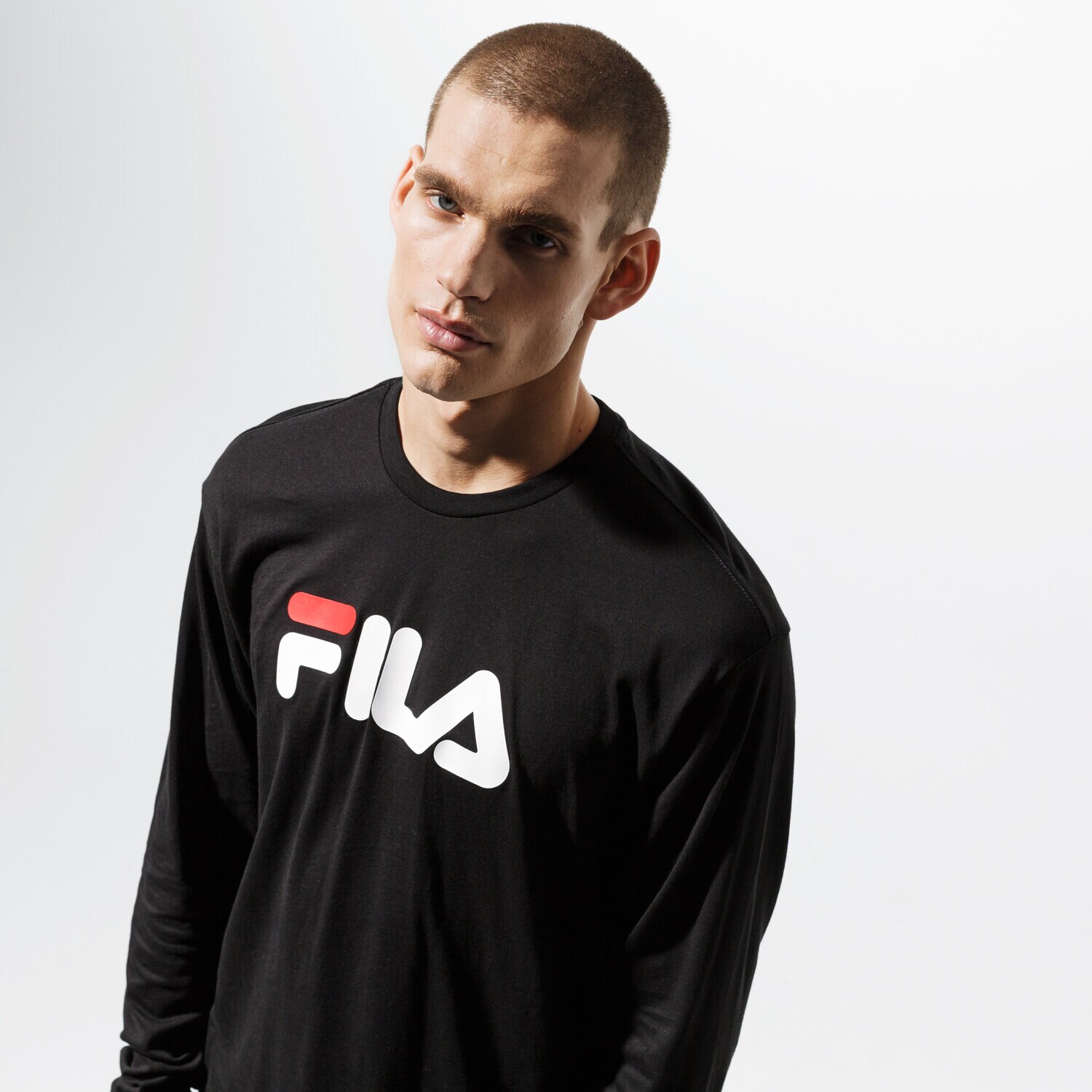 Herren T-Shirt FILA T-SHIRT PURE LONG SLEEVE SHIRT 681092002 Schwarz