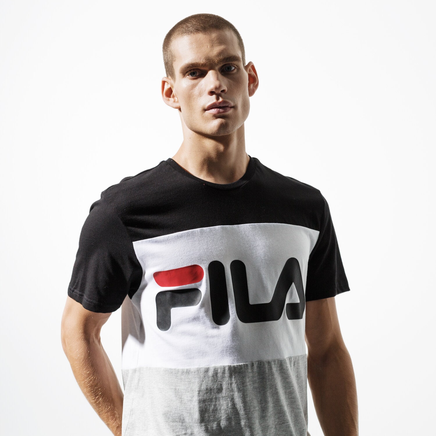 Herren T-Shirt FILA T-SHIRT SS DAY TEE 681244I85 Grau