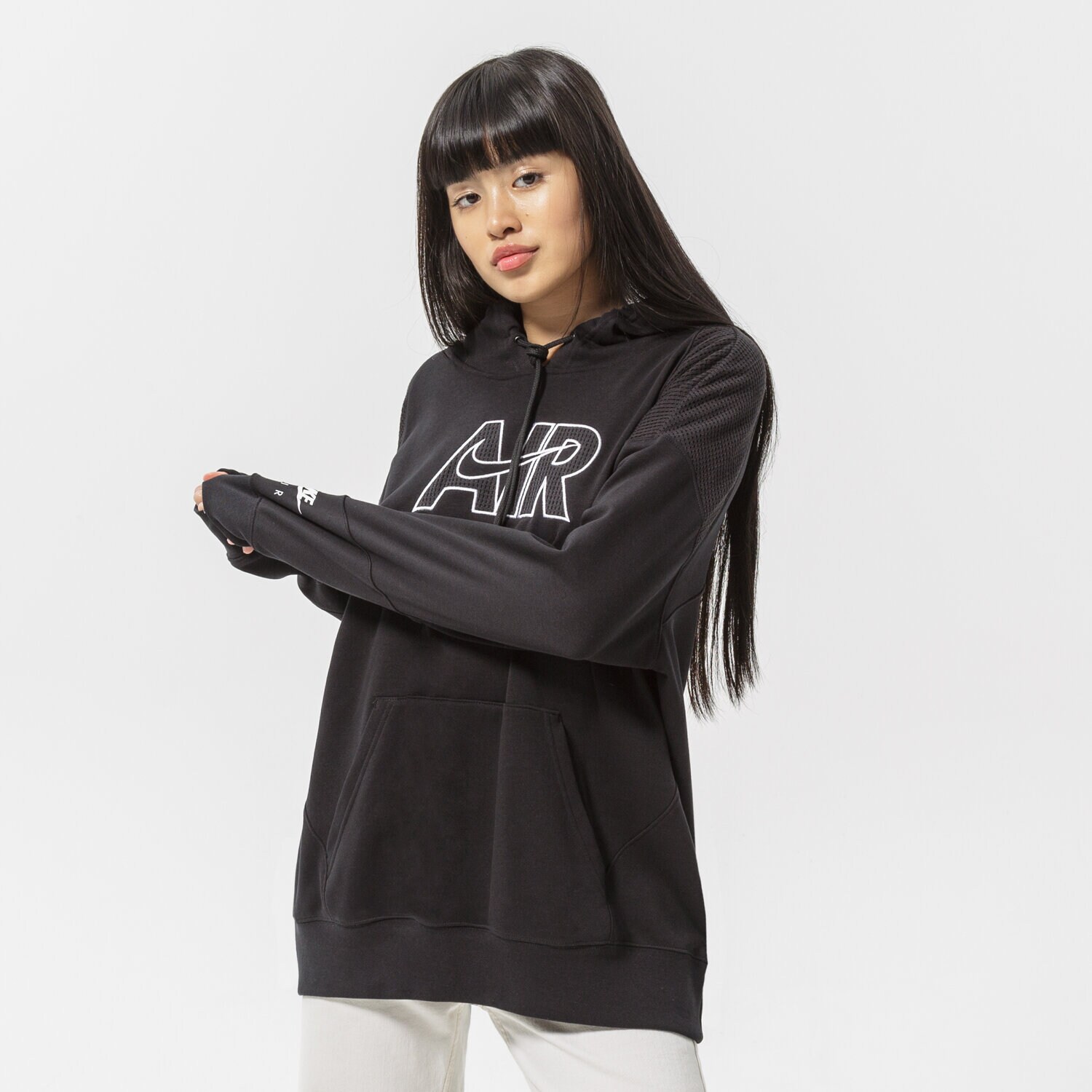 Damen NIKE HOODIE AIR OVERHEAD HOODIE DM6059-010 Schwarz