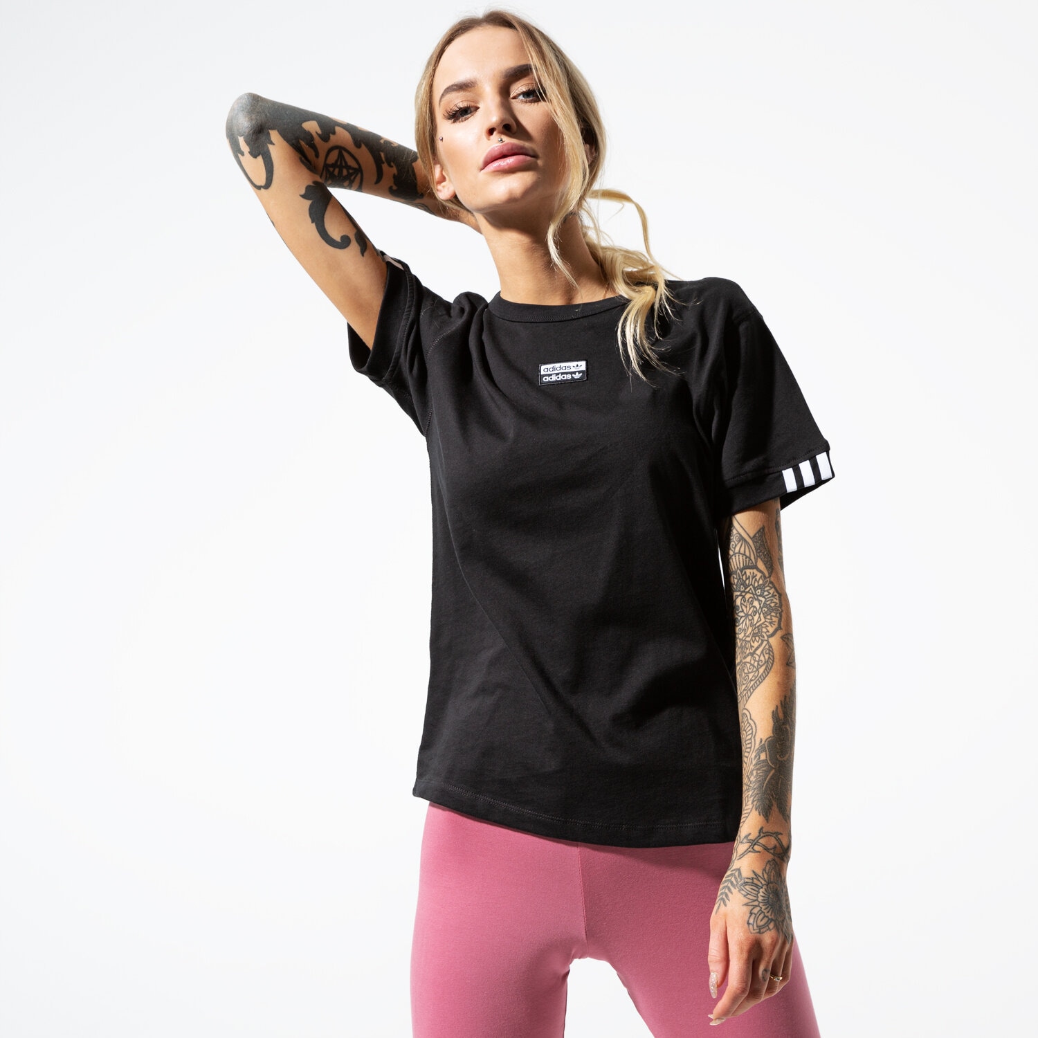 Damen T-Shirt ADIDAS T-SHIRT SS VOCAL T SHIRT ED5842 Schwarz