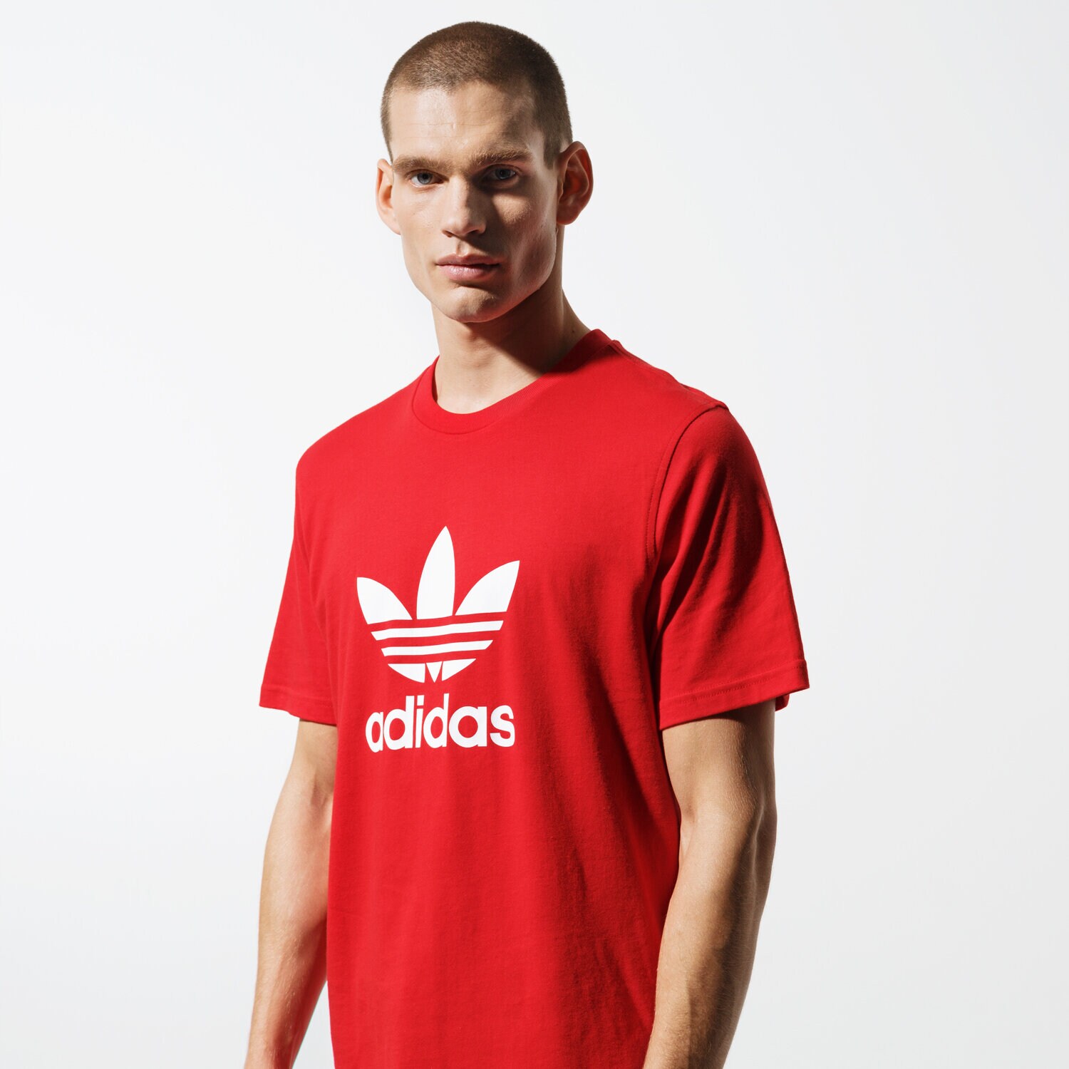 Herren T-Shirt ADIDAS T-SHIRT SS TREFOIL T-SHIRT EJ9678 Rot