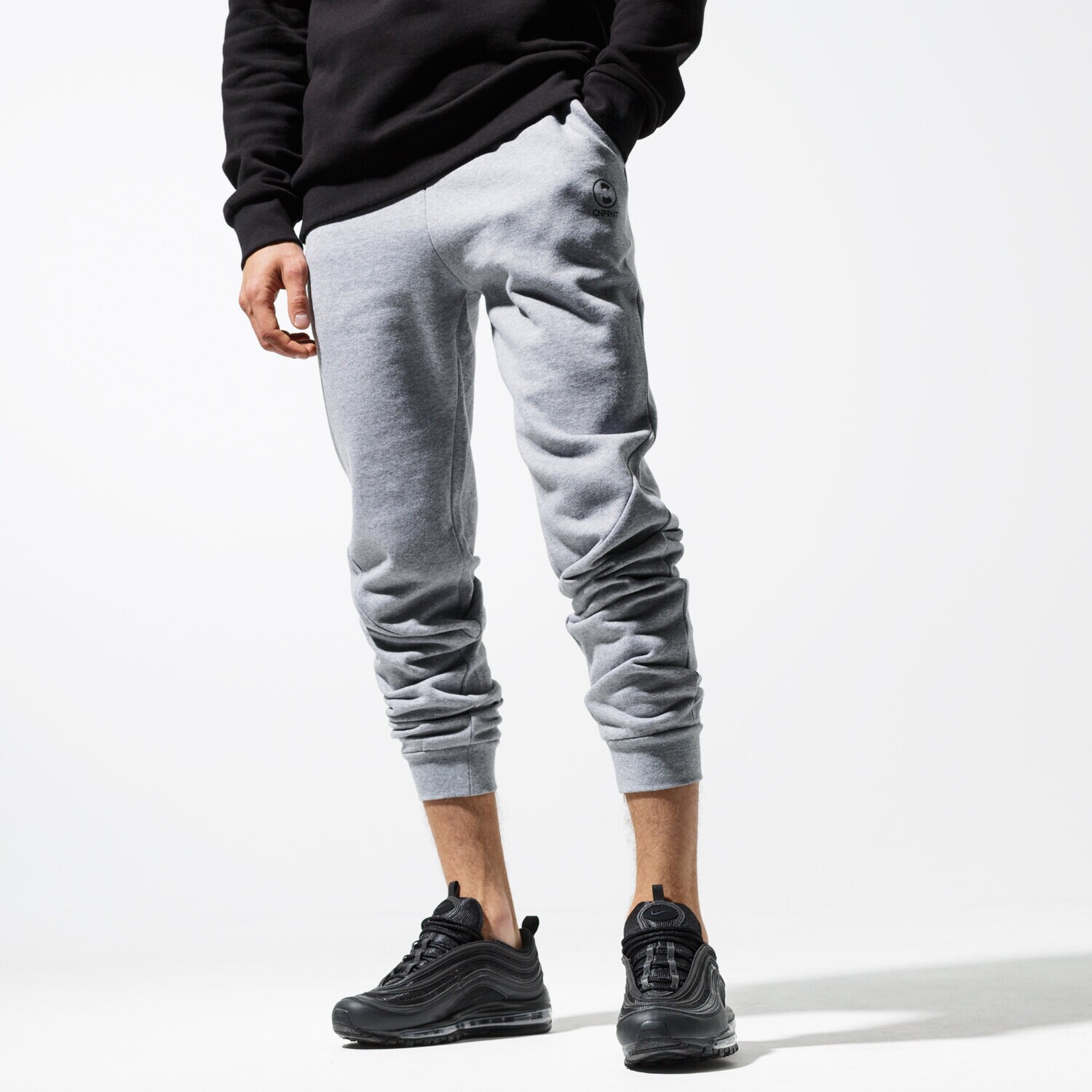 Herren Hosen CONFRONT HOSE ESSENTIAL GRY PANTS CF39SPM30003 Grau