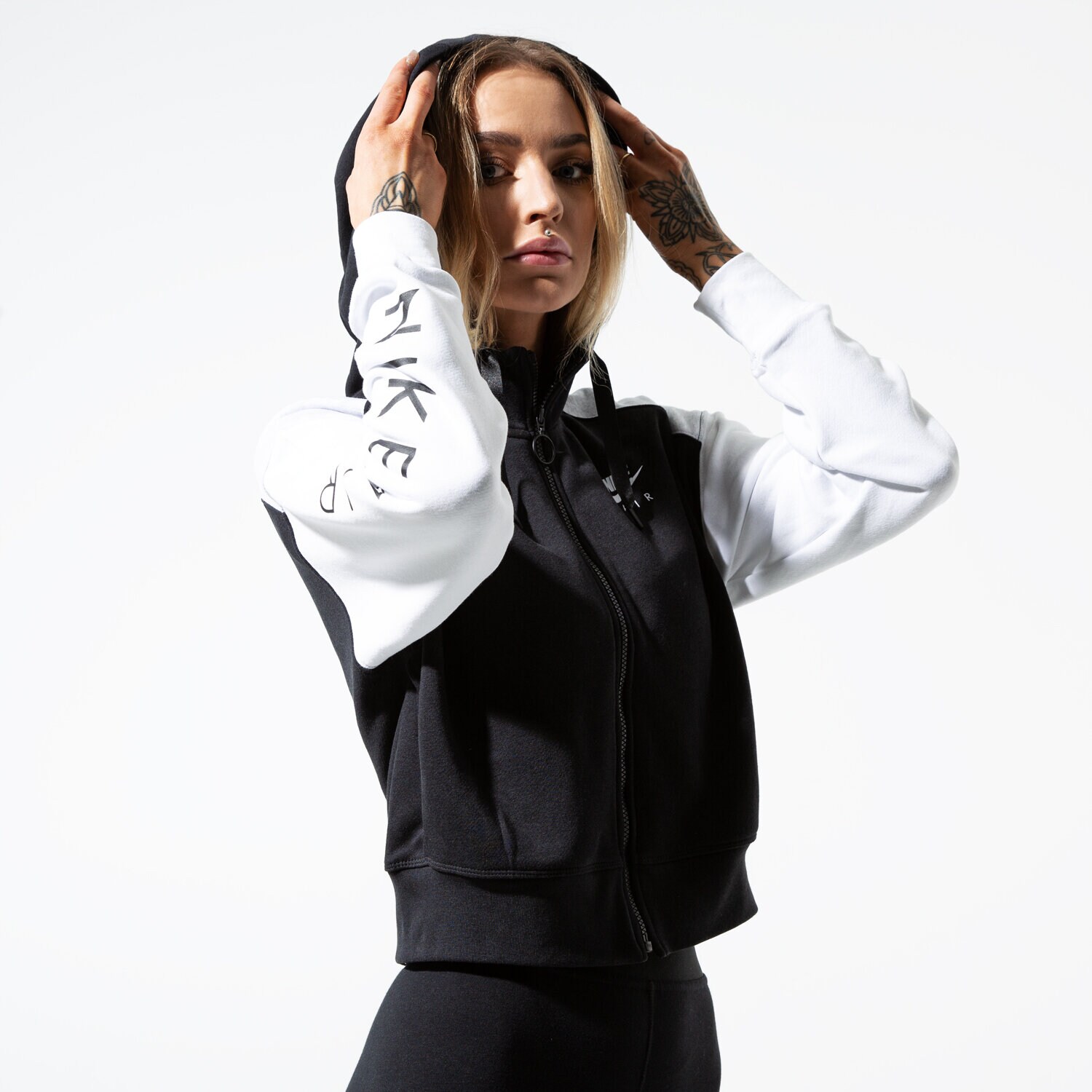 Damen NIKE SWEATSHIRT W NSW AIR HOODIE FZ BB BV4771-010 Schwarz