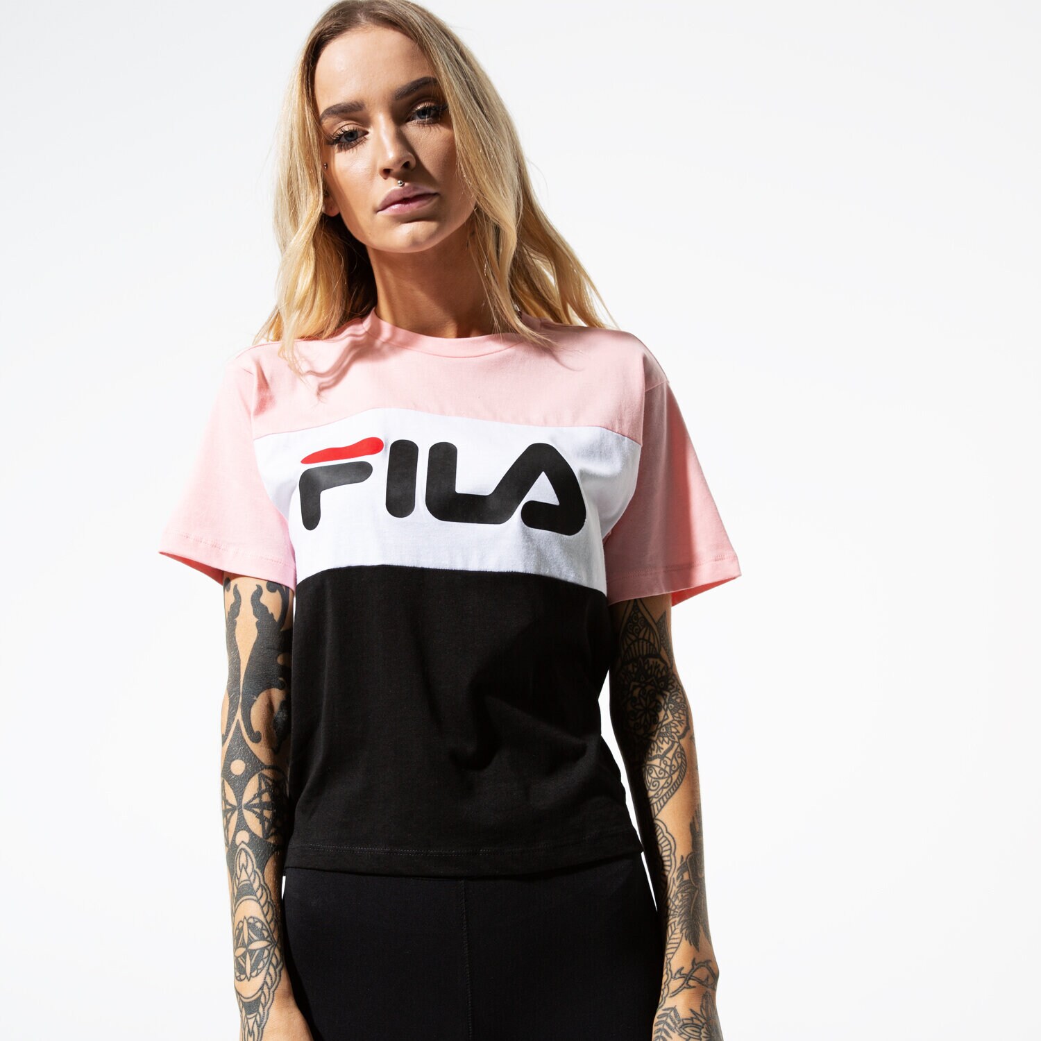 Damen T-Shirt FILA T-SHIRT SS ALLISON TEE 682125A209 Schwarz