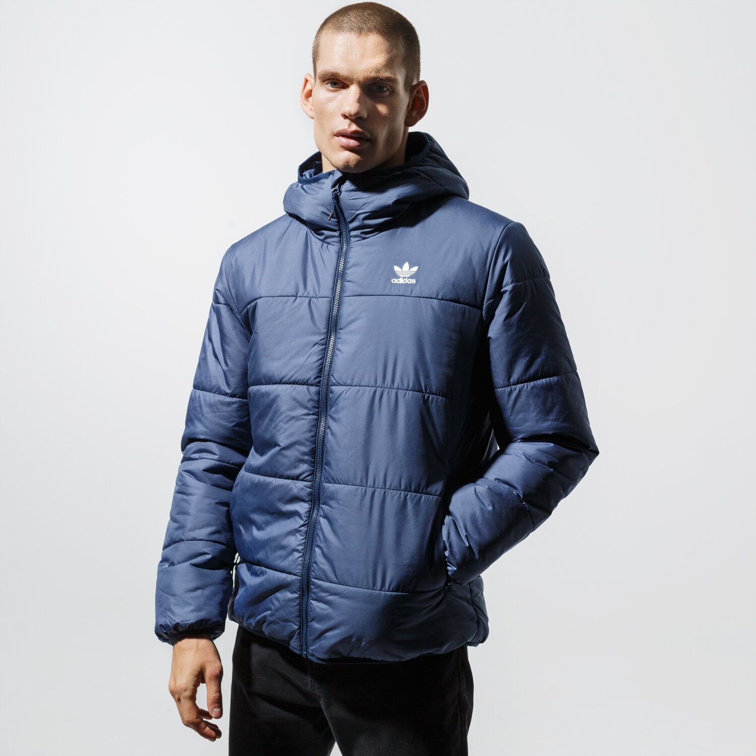 Herren Winterjacke ADIDAS JACKE JACKET PADDED ED5828 Dunkelblau