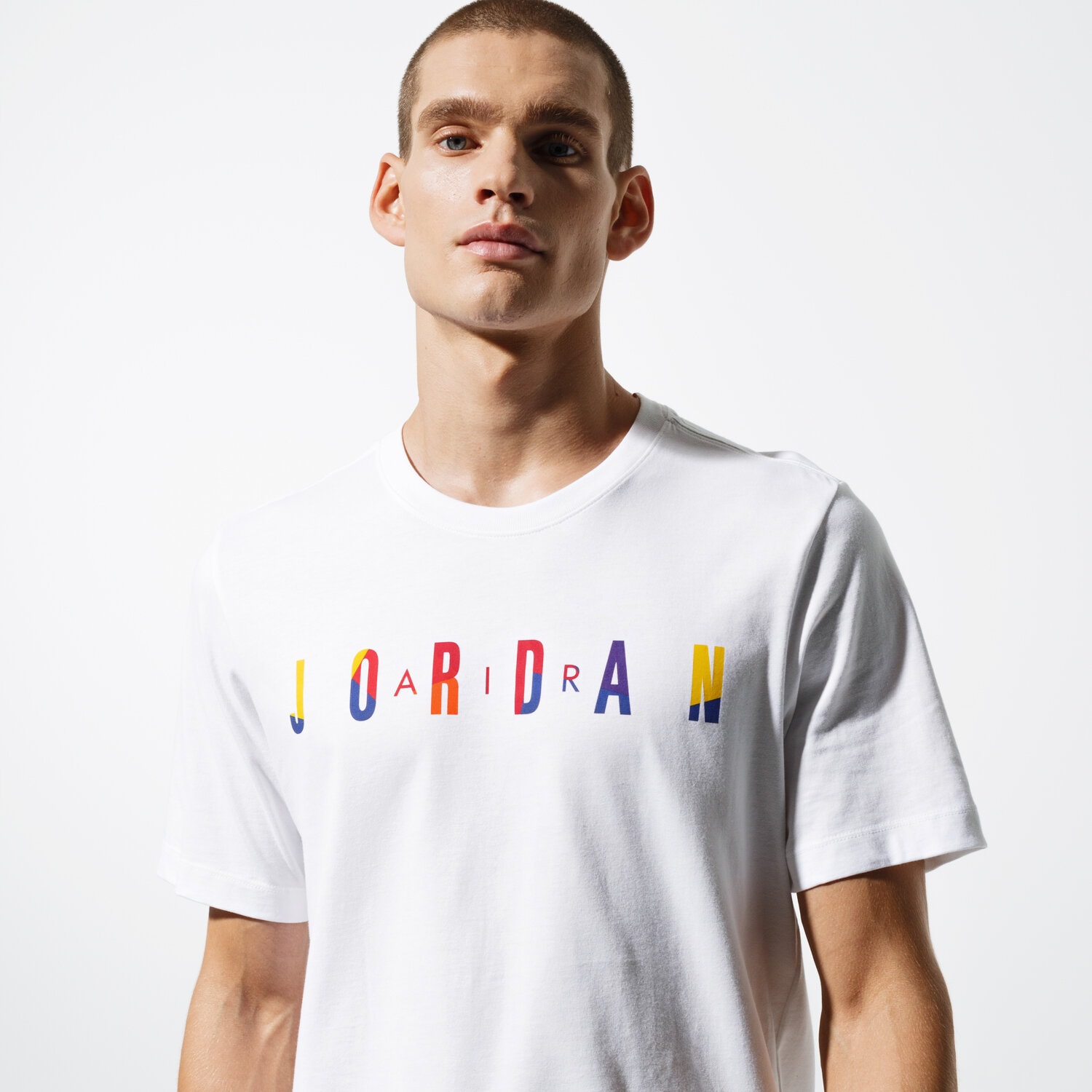 Herren T-Shirt JORDAN T-SHIRT SS M J SPRTDNA HBR SS CREW AT8942-100 Weiß