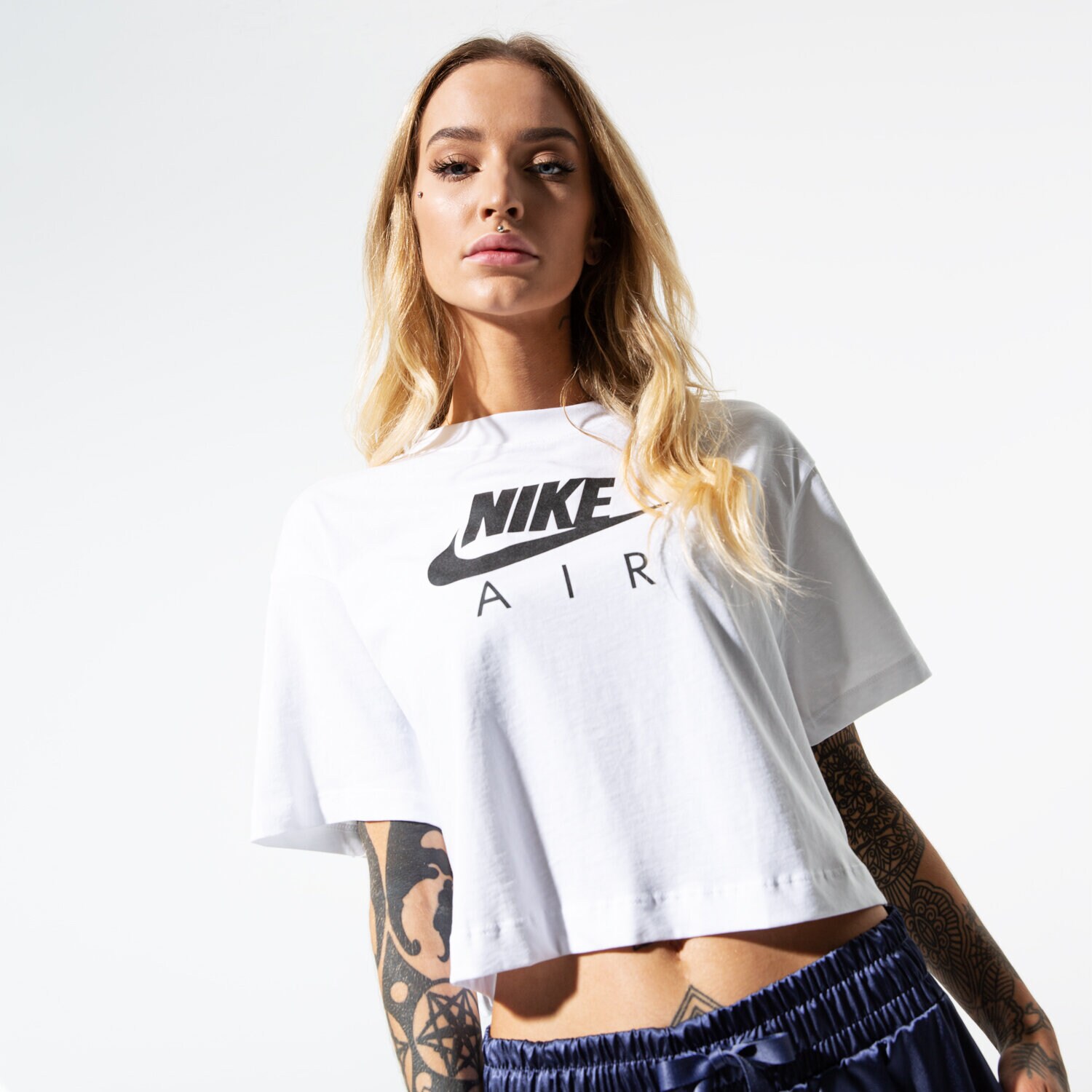 Damen T-Shirt NIKE T-SHIRT SS W NSW AIR TOP SS BV4777-100 Weiß