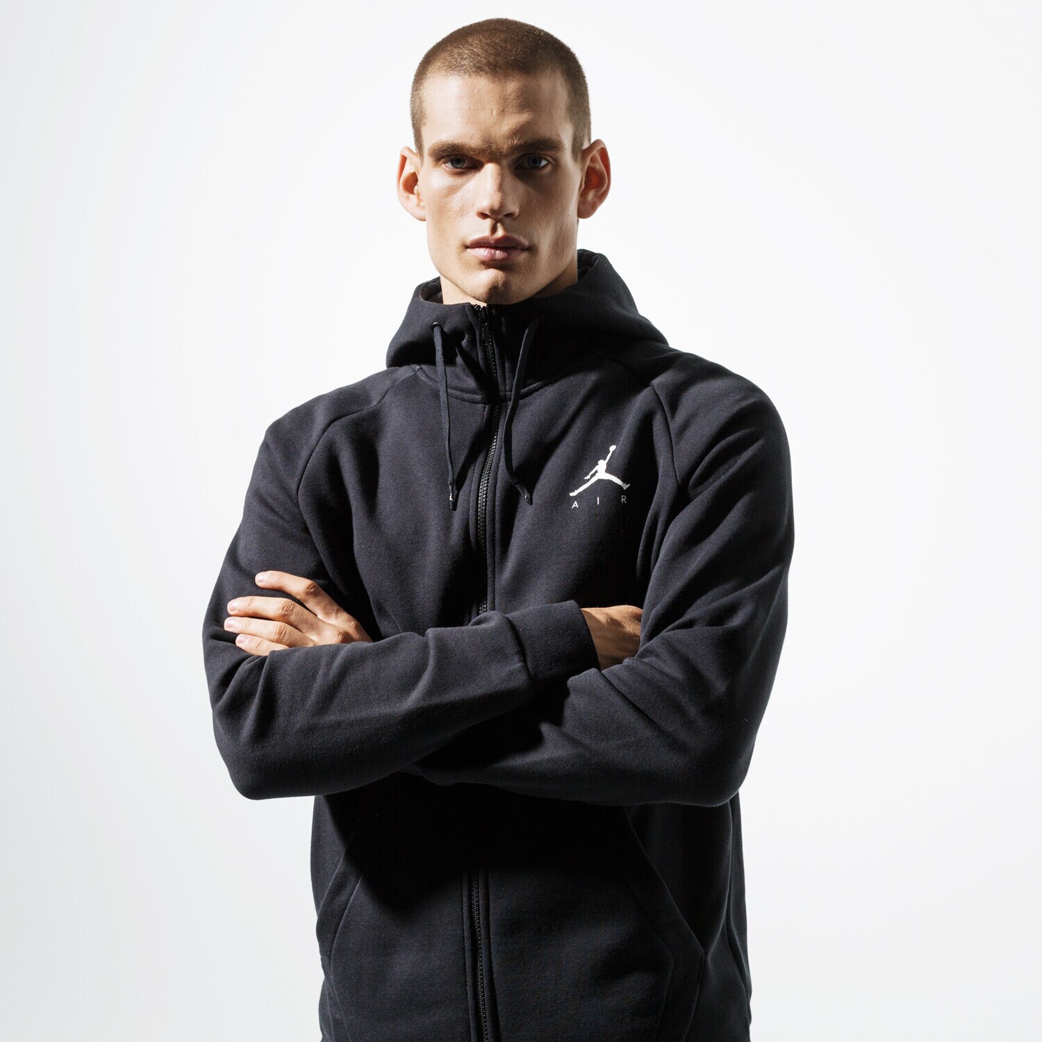 Herren JORDAN SWEATSHIRT M J JUMPMAN FLEECE FZ 939998-010 Schwarz