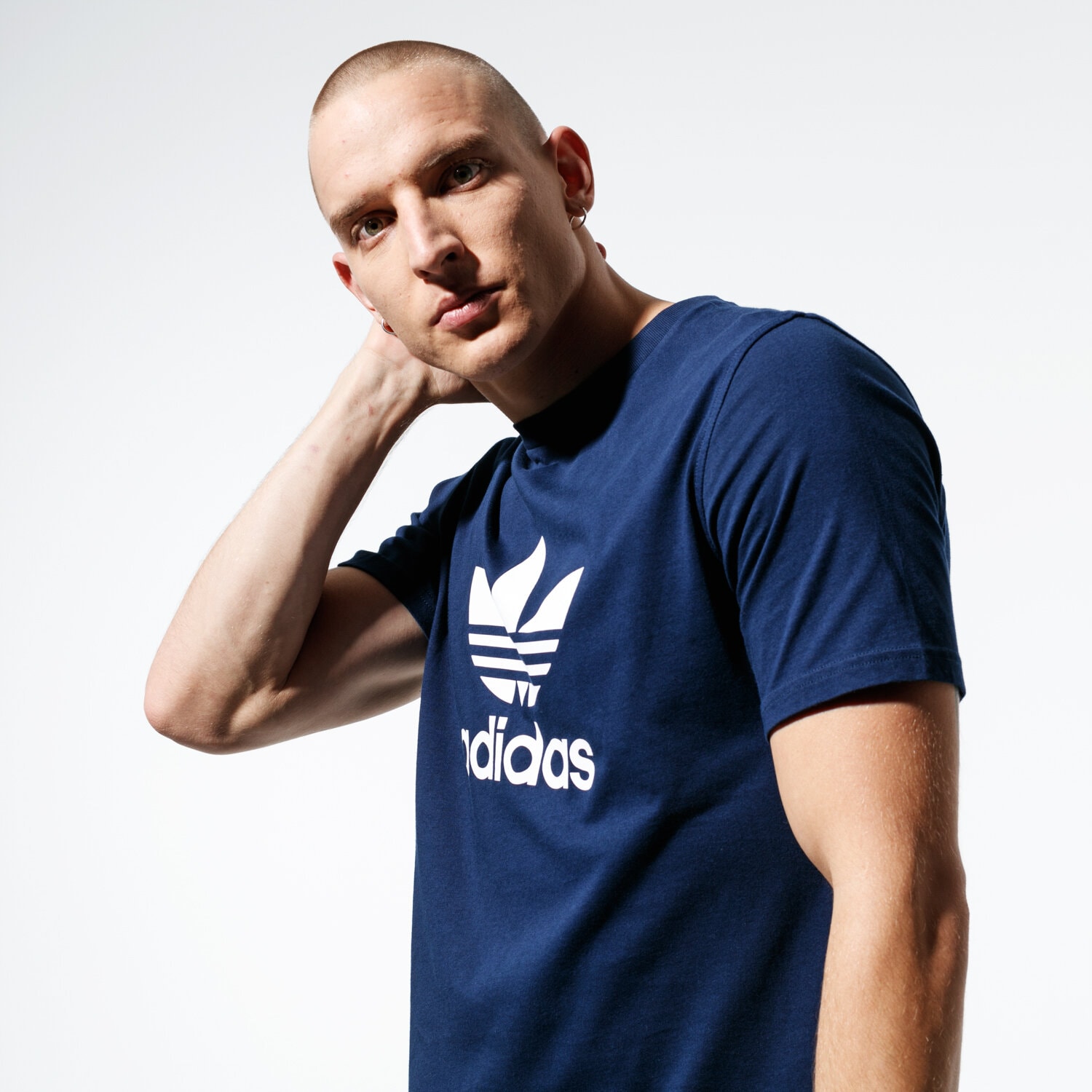 Herren T-Shirt ADIDAS T-SHIRT SS TREFOIL T-SHIRT ED4715 Dunkelblau