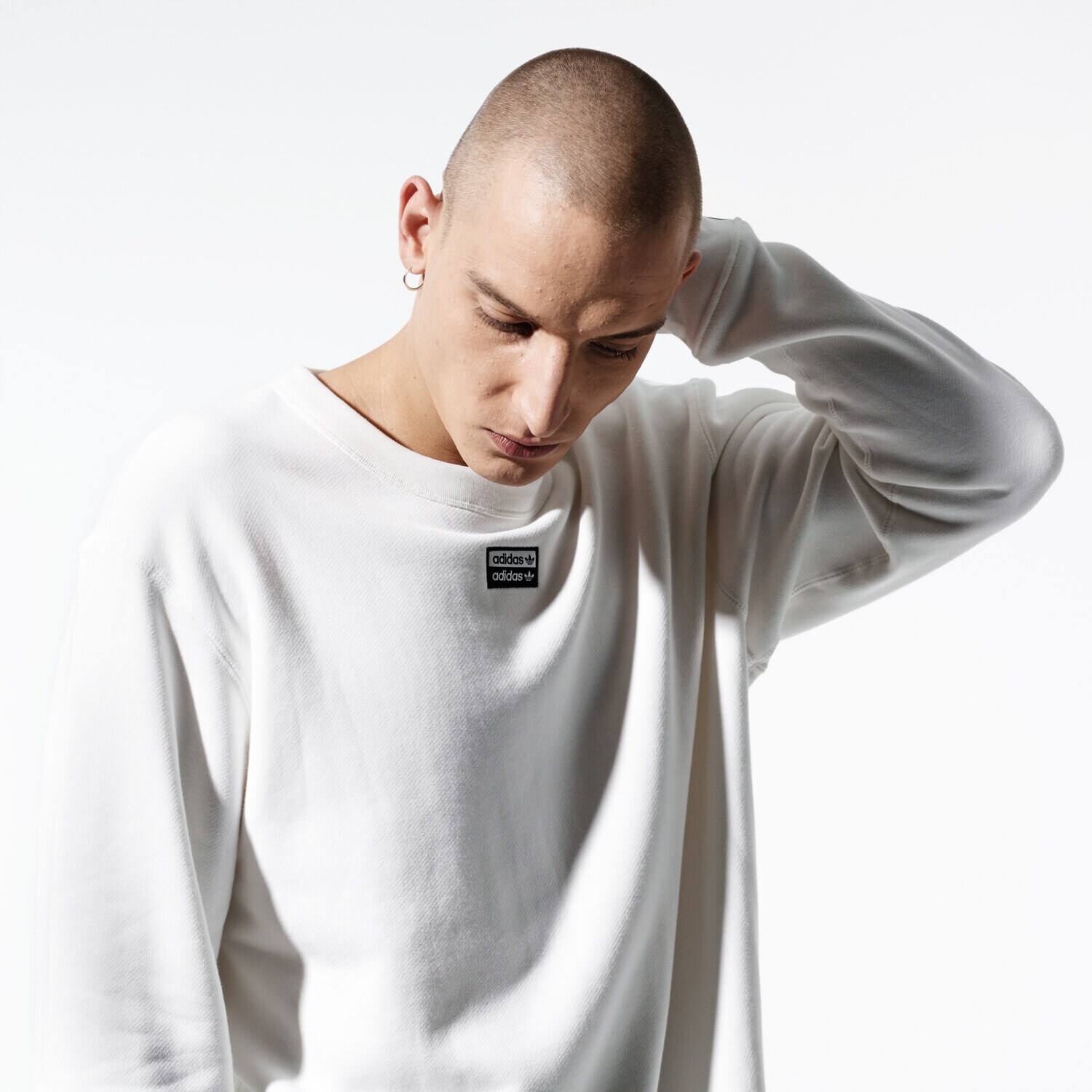 Herren ADIDAS SWEATSHIRT VOCAL CREW ED7228 Weiß