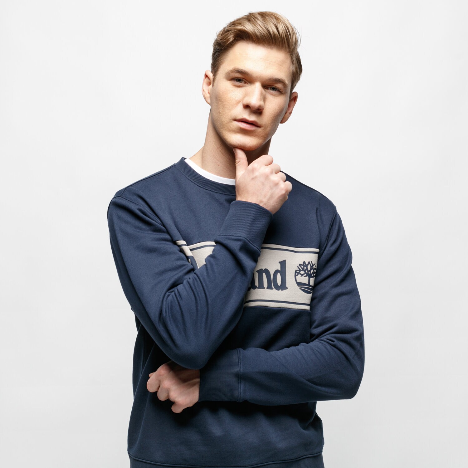 Herren TIMBERLAND SWEATSHIRT CUT &   SEW LINEAL LOGO SWEATSHIRT TB0A1O9UX451 Multicolor