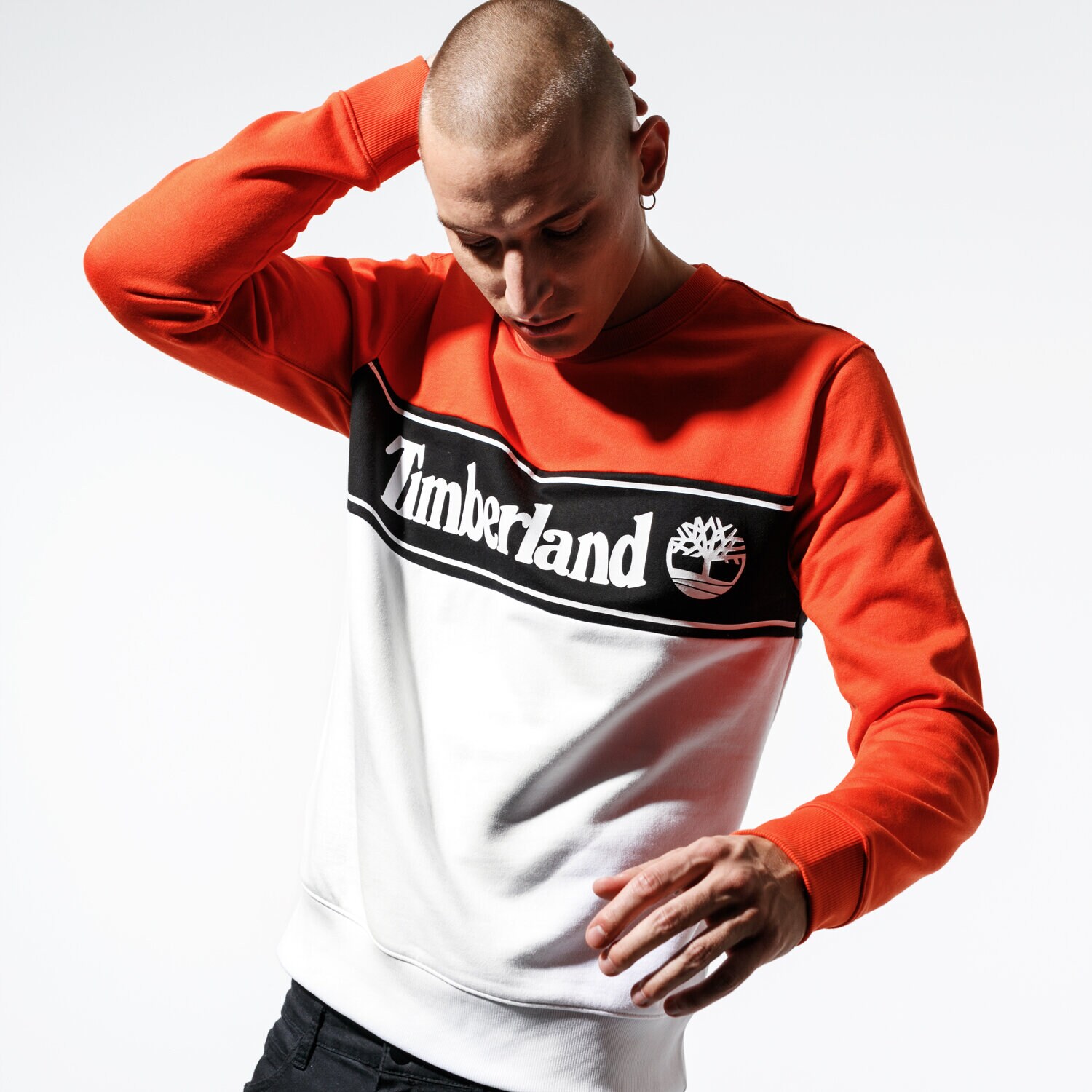 Herren TIMBERLAND SWEATSHIRT CUT &   SEW LINEAL LOGO SWEATSHIRT TB0A1O9U8451 Multicolor
