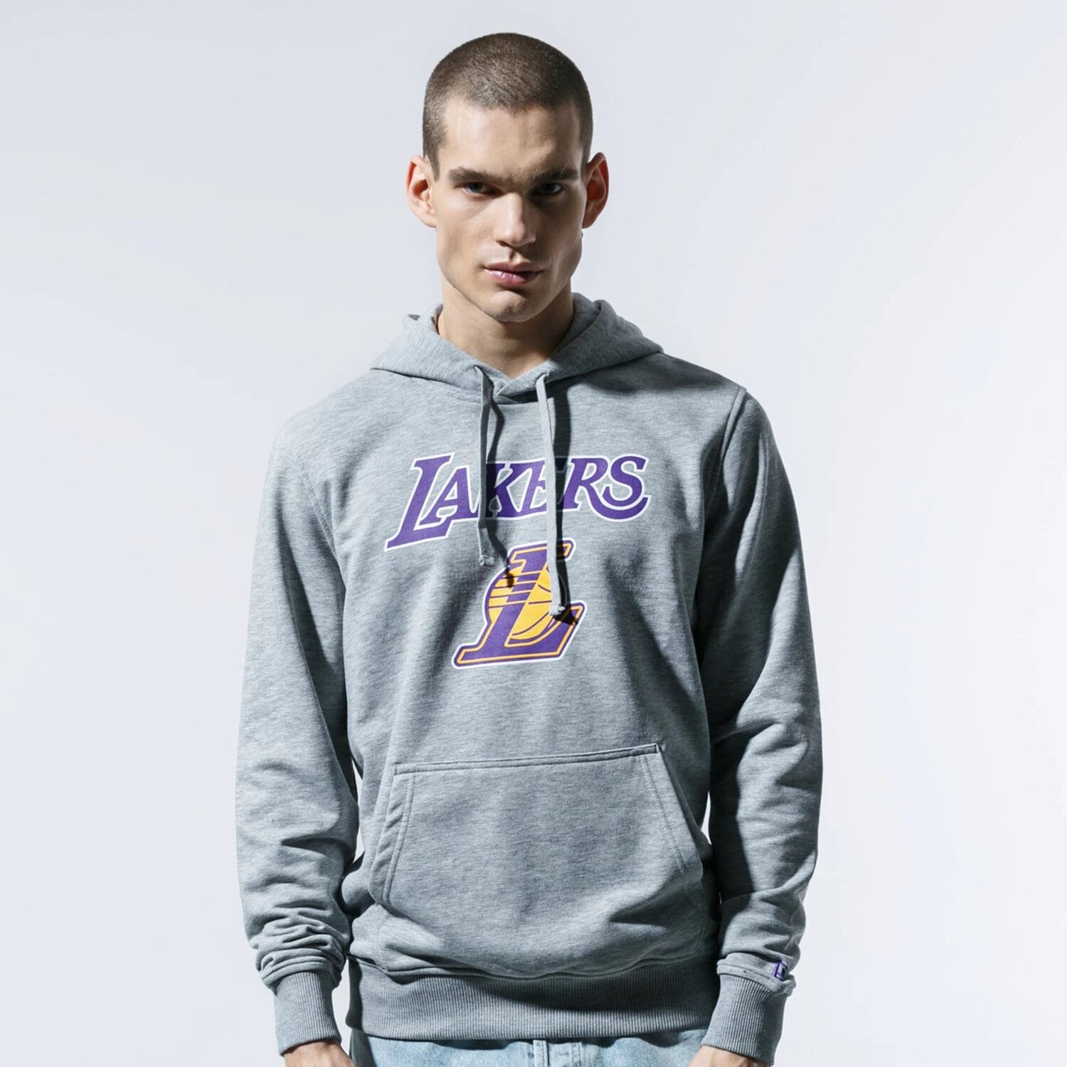 Herren NEW ERA SWEATSHIRT NBA TOP 6 LA LAKERS LOS ANGELES LAKERS LG 11530758 Grau