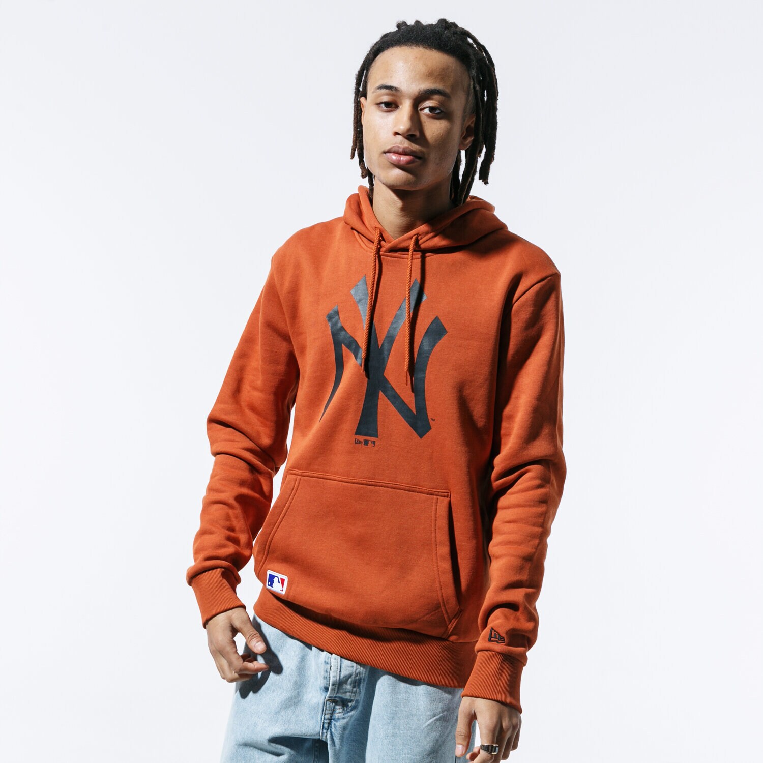 Herren NEW ERA SWEATSHIRT MLB SEASONAL TEAM LOGO HOODY NEYYAN RST 12033506 Braun