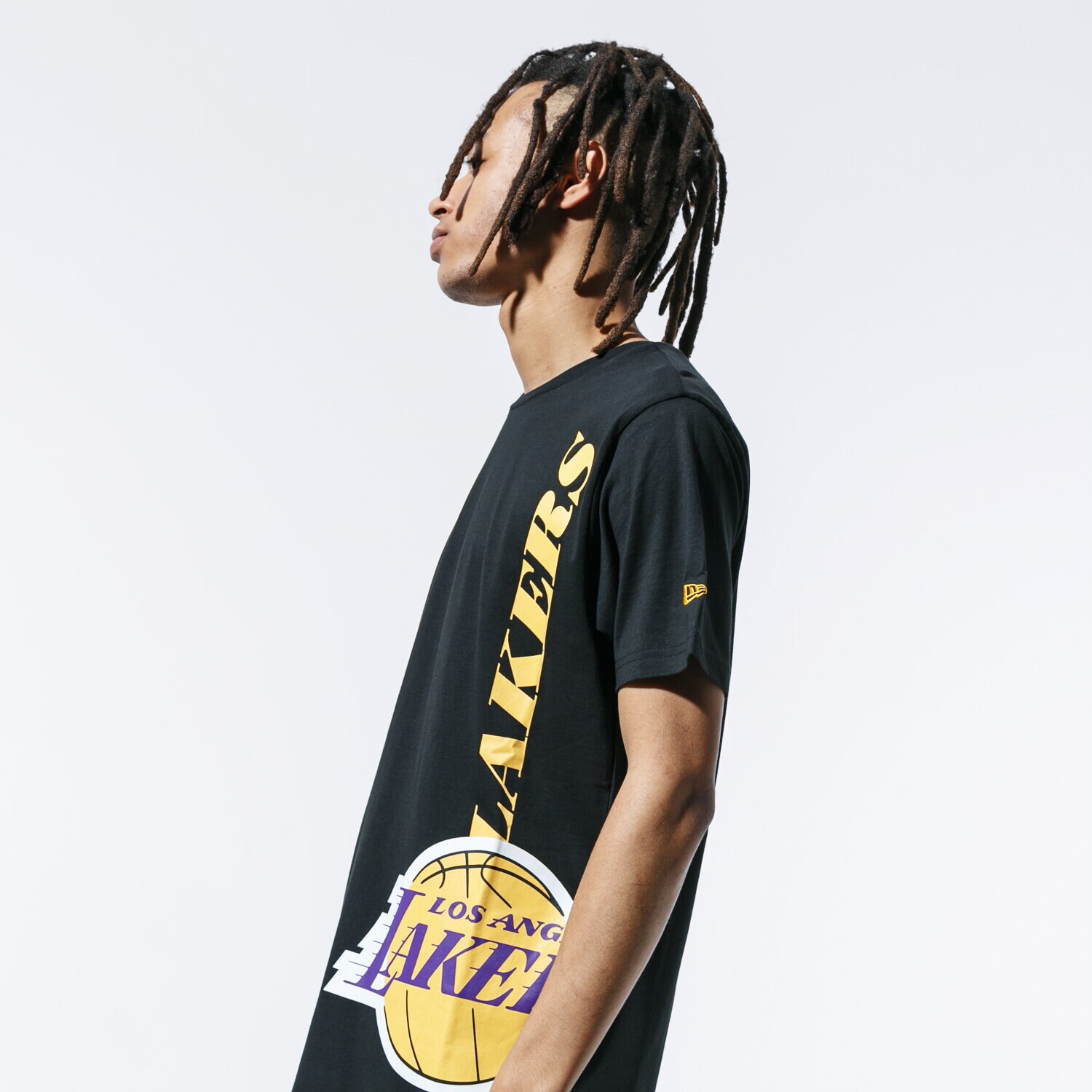 Herren T-Shirt NEW ERA T-SHIRT SS NBA TEAM TEE LOSLAK BLK 12033444 Schwarz