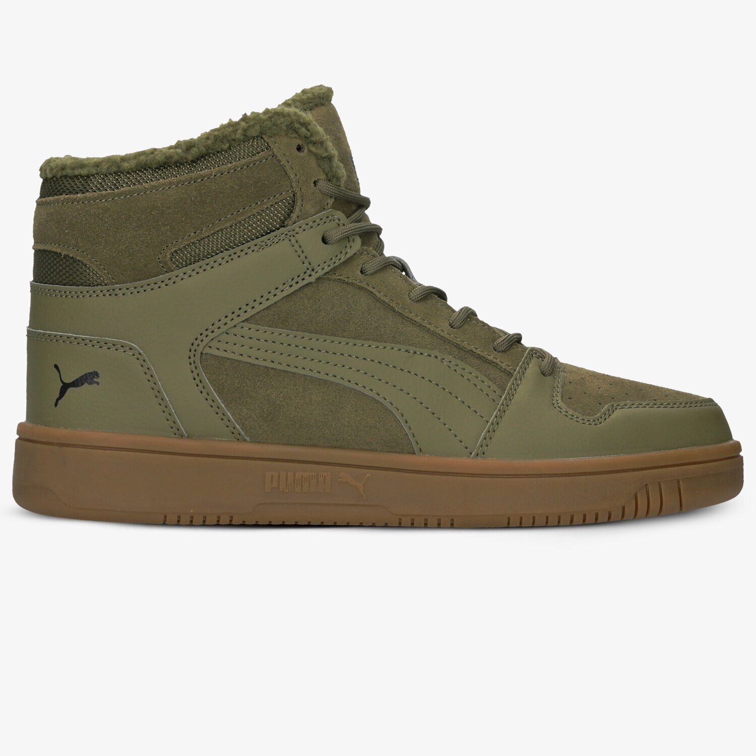 Herren Sneaker PUMA REBOUND LAYUP SD FUR 36983103 Grün