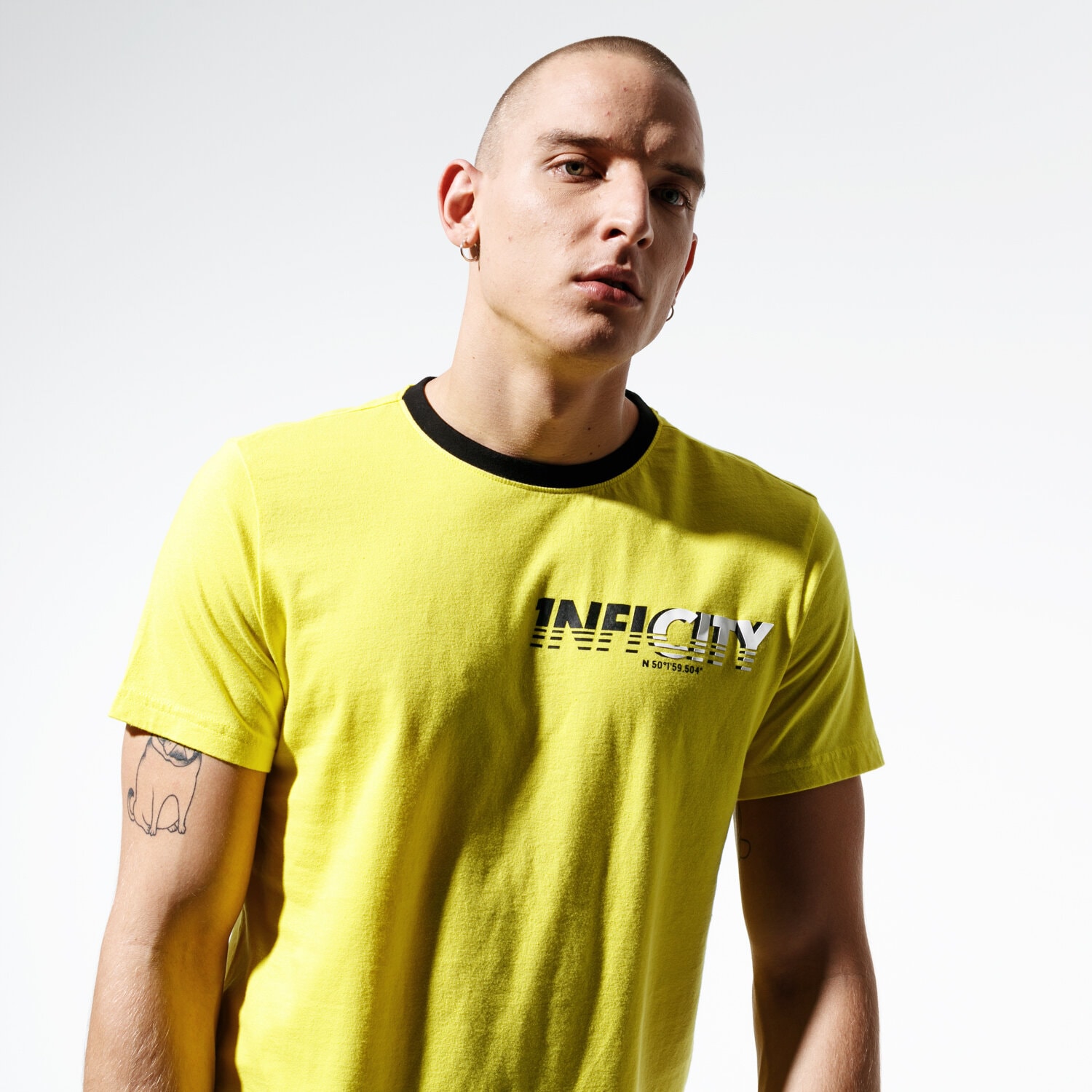 Herren T-Shirt CONFRONT T-SHIRT CITY TEE CF39TSM57001 Gelb
