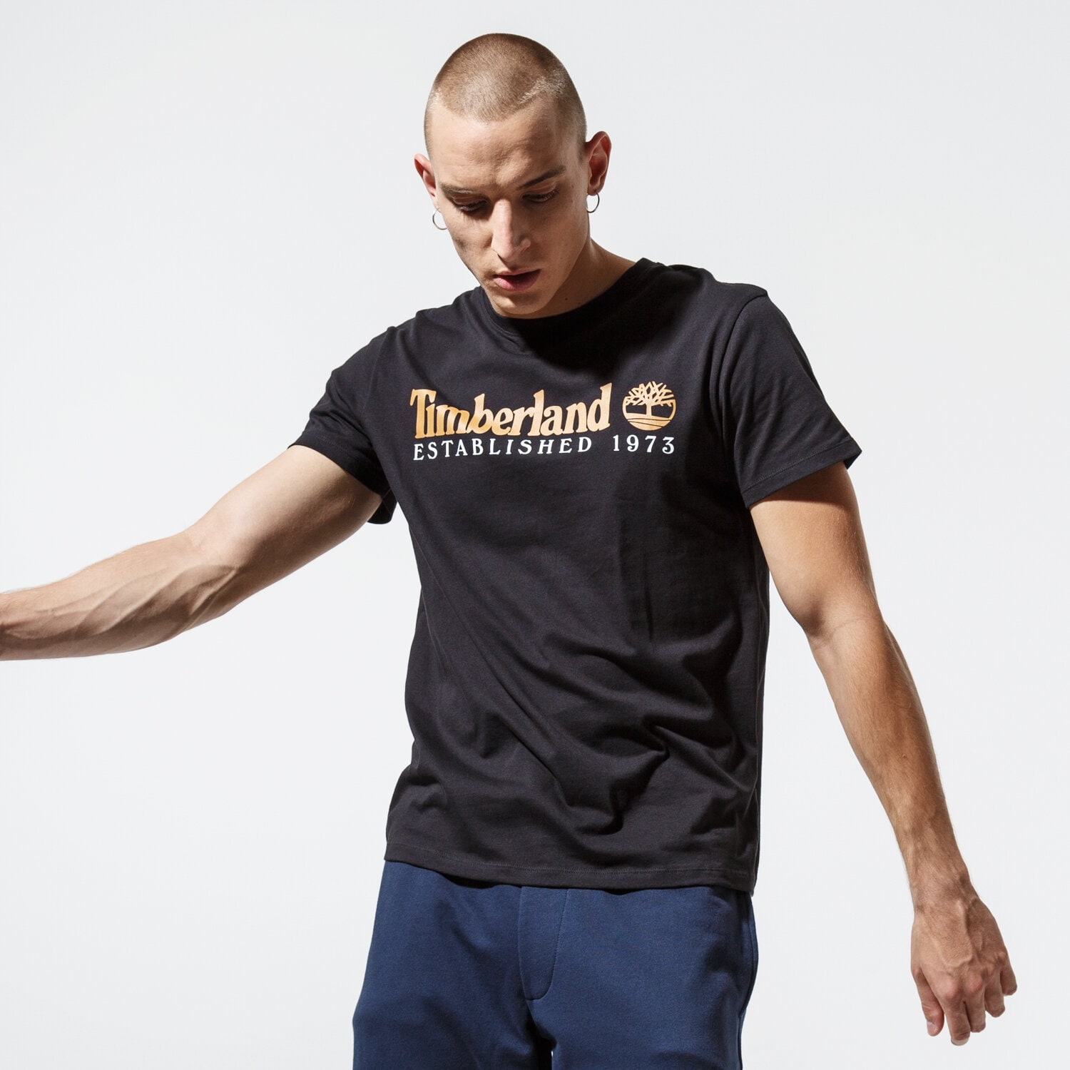 Herren T-Shirt TIMBERLAND T-SHIRT SS SS ESTABLISHED 1973 TEE TB0A1YVG0011 Schwarz