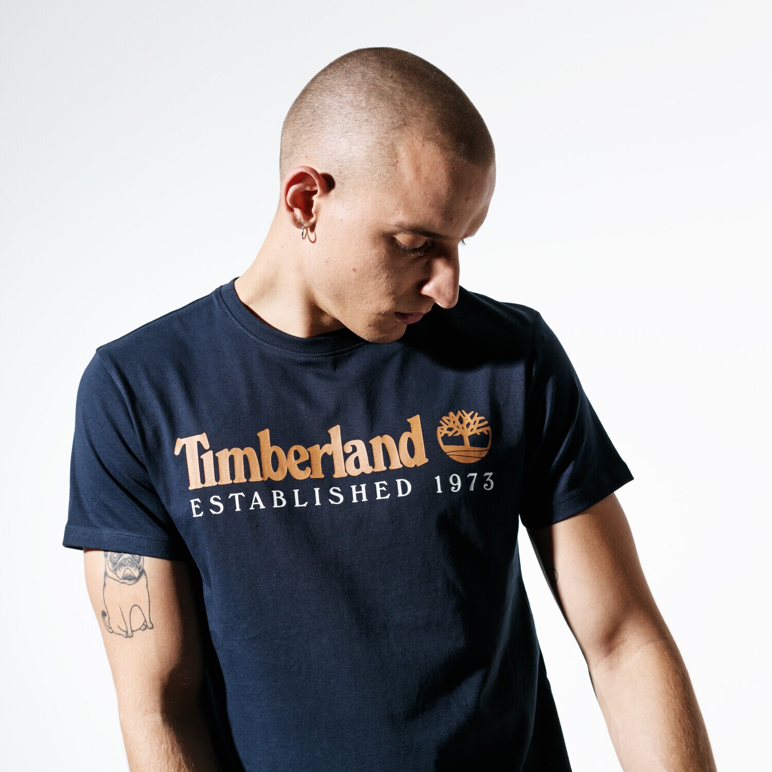 Herren T-Shirt TIMBERLAND T-SHIRT SS SS ESTABLISHED 1973 TEE TB0A1YVG4331 Dunkelblau