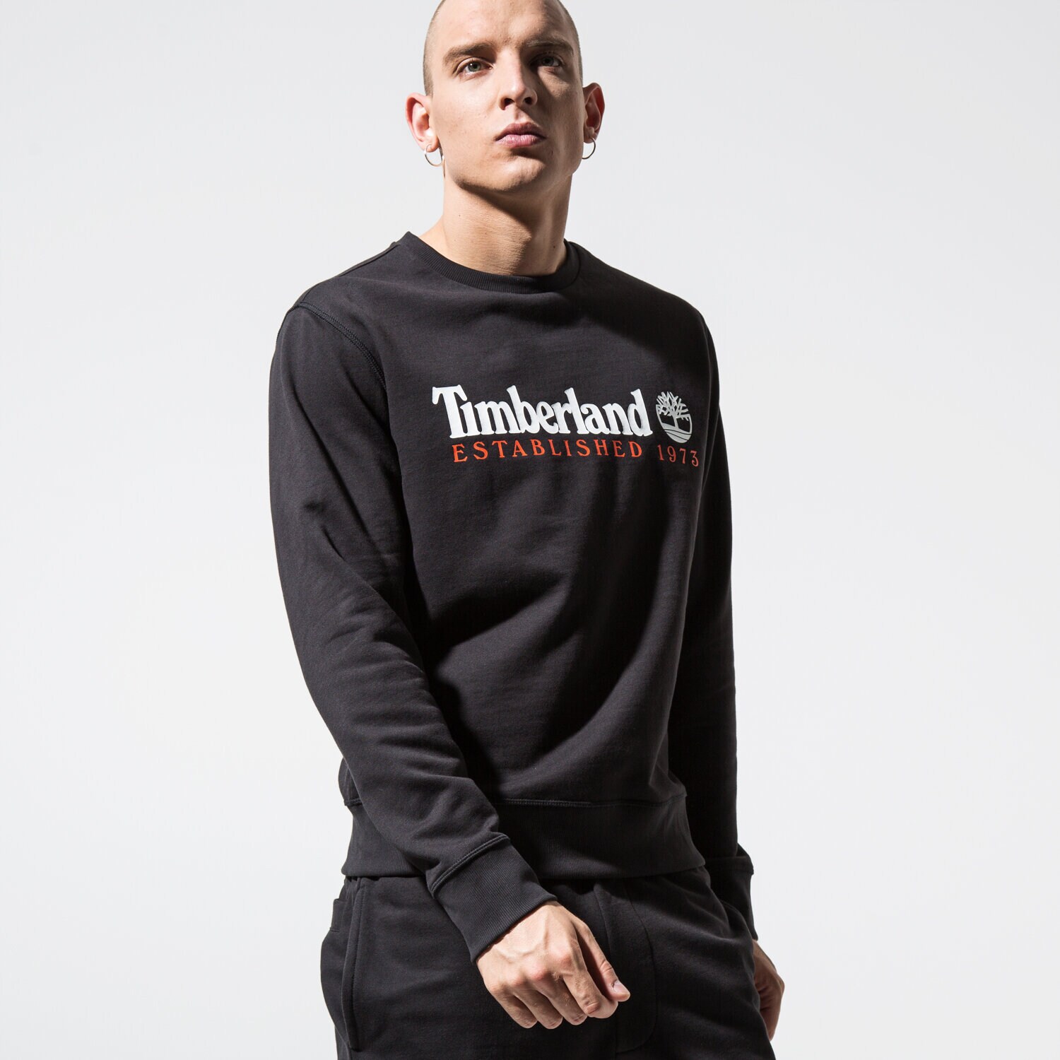 Herren TIMBERLAND SWEATSHIRT ESSENTIAL ESTABLISHED 1973 TB0A1Y3B0011 Schwarz