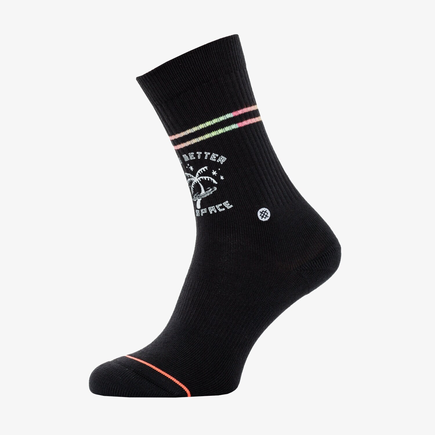 Damen Socken STANCE SOCKEN PALM READER CREW W556C19PRC Schwarz