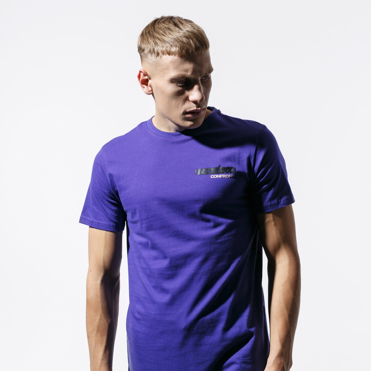 Herren T-Shirt CONFRONT T-SHIRT SLOGAN PRP TEE CF39TSM61002 Violet