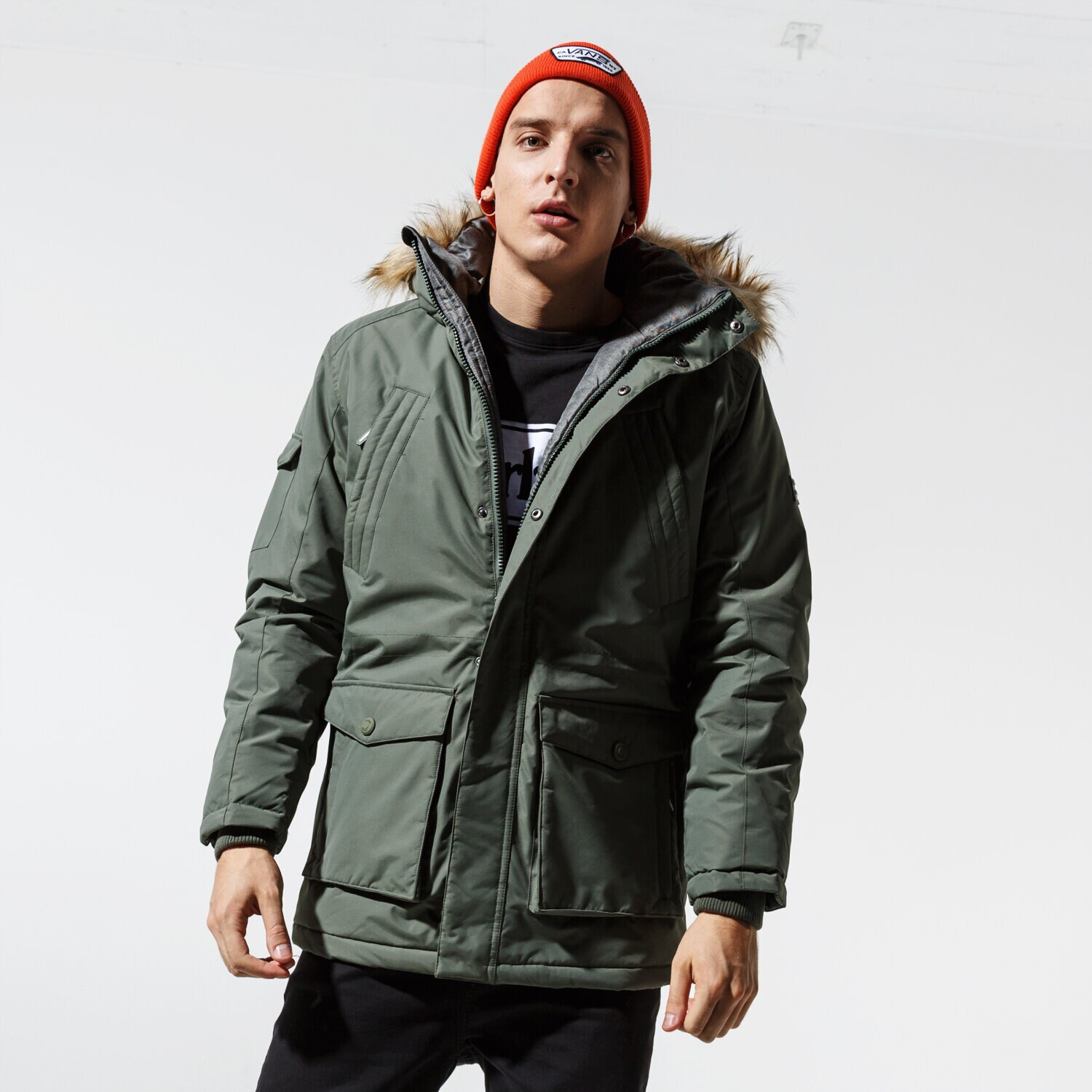 Herren Winterjacke CONFRONT JACKE HATTARD CFV39KUM01001 Khaki