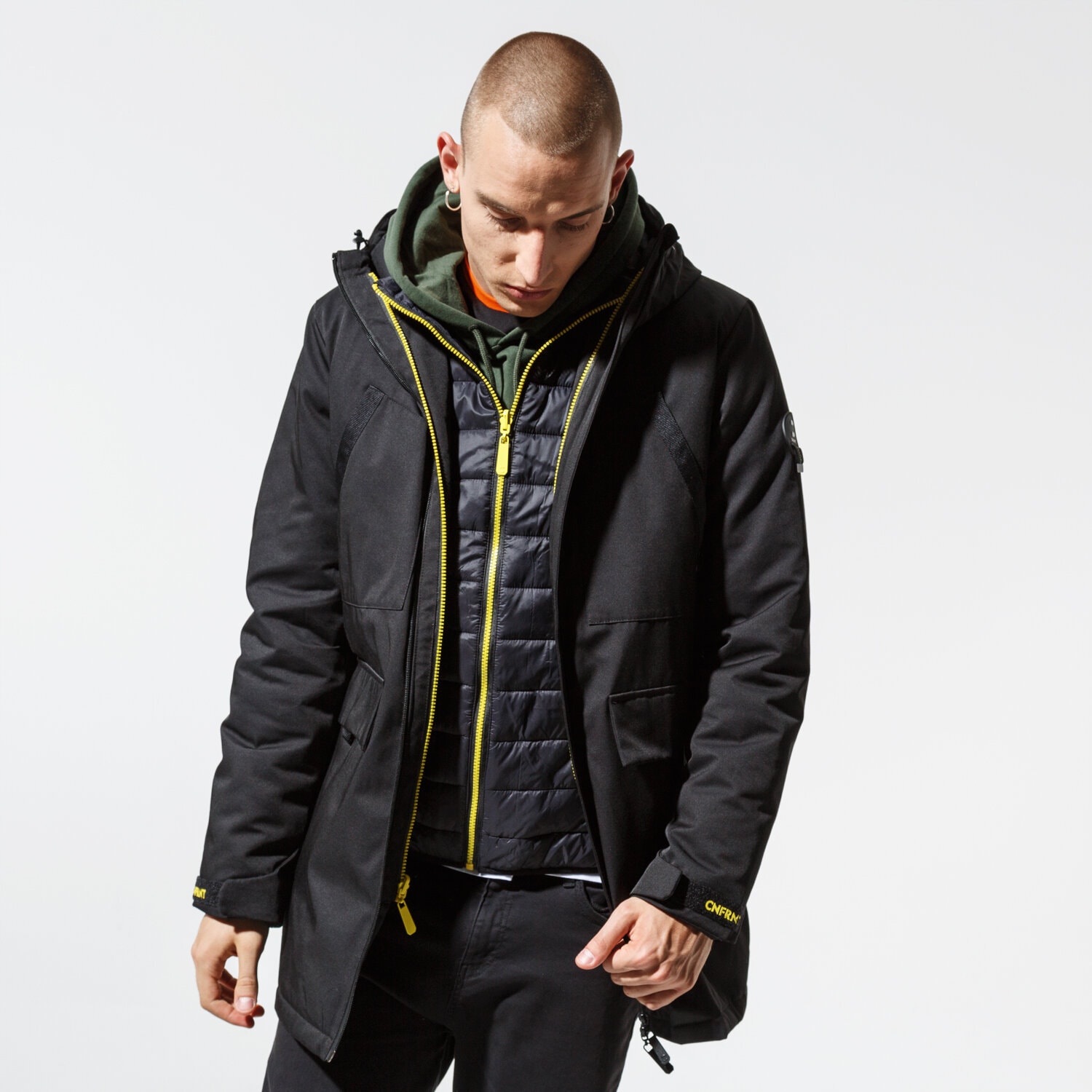 Herren Winterjacke CONFRONT JACKE WINTER MANSALU JKT CF39KUM34001 Schwarz