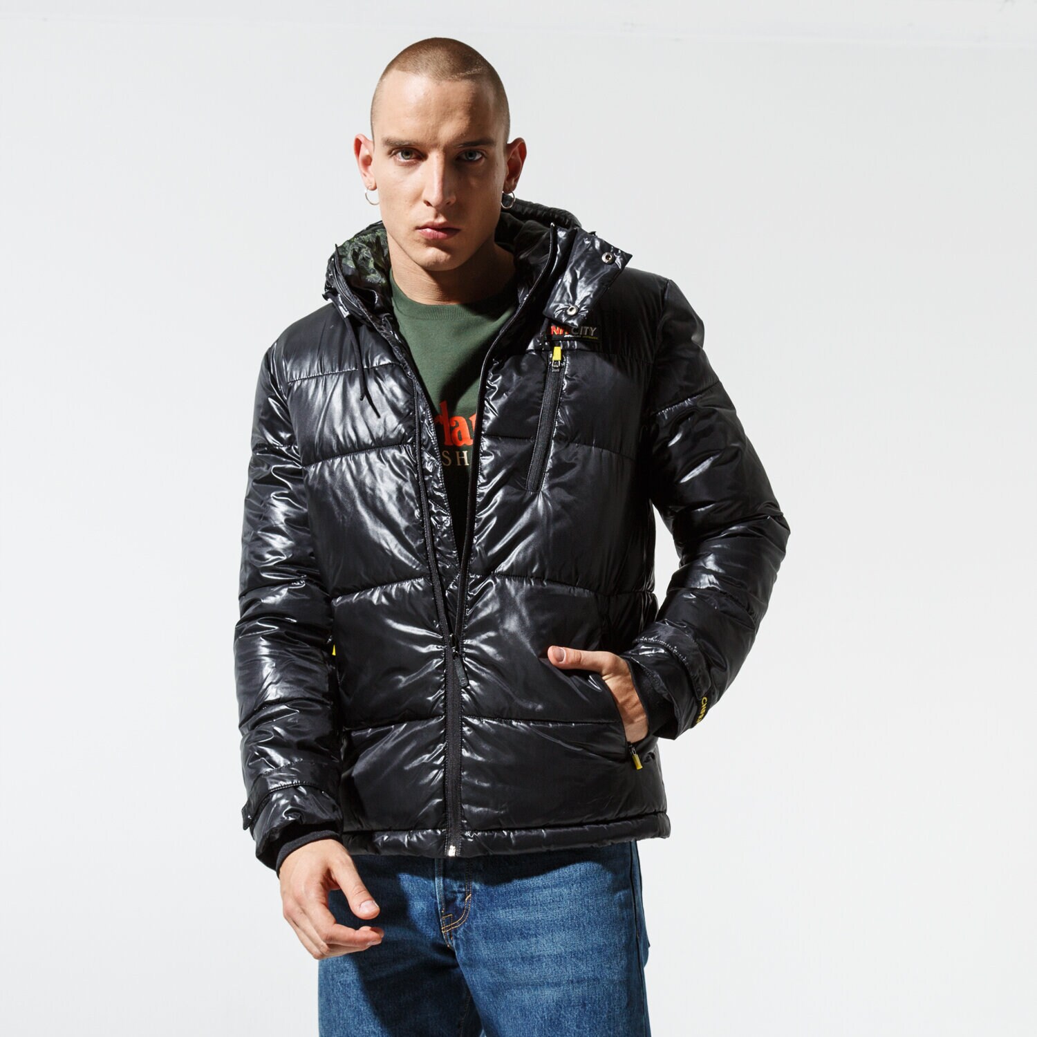 Herren Winterjacke CONFRONT JACKE WINTER MAKALU BLK JKT CF39KUM36002 Schwarz